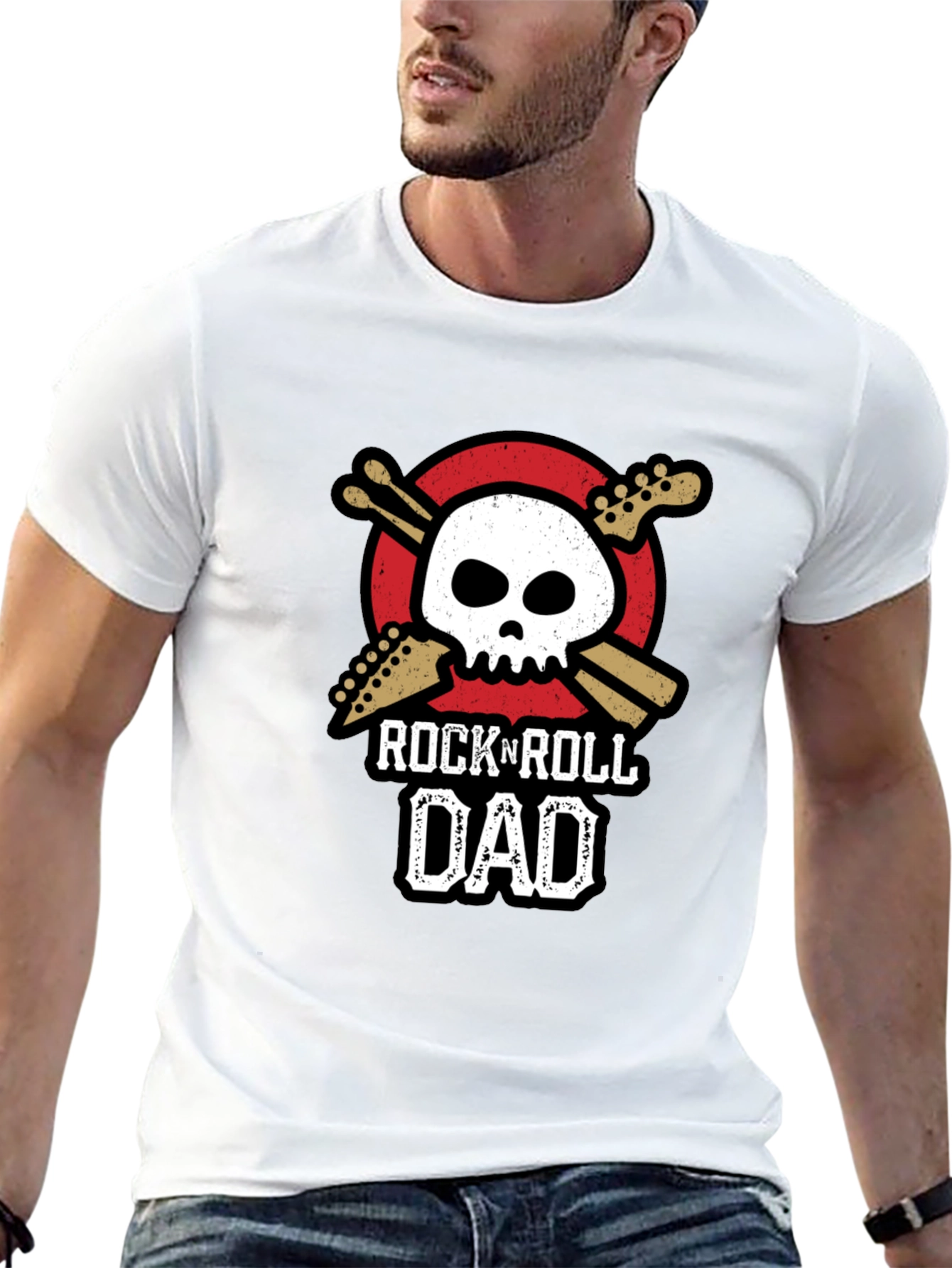 Rock N Roll Dad Graphic Tee