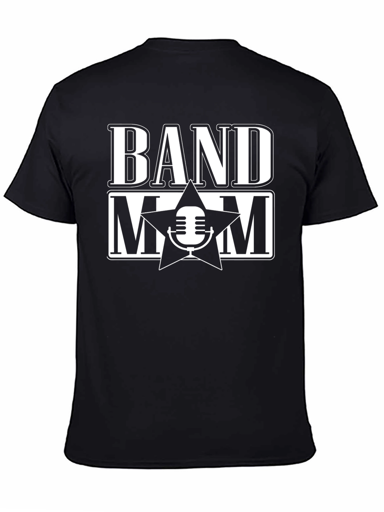 Band Mom T-Shirt - Star Microphone Design