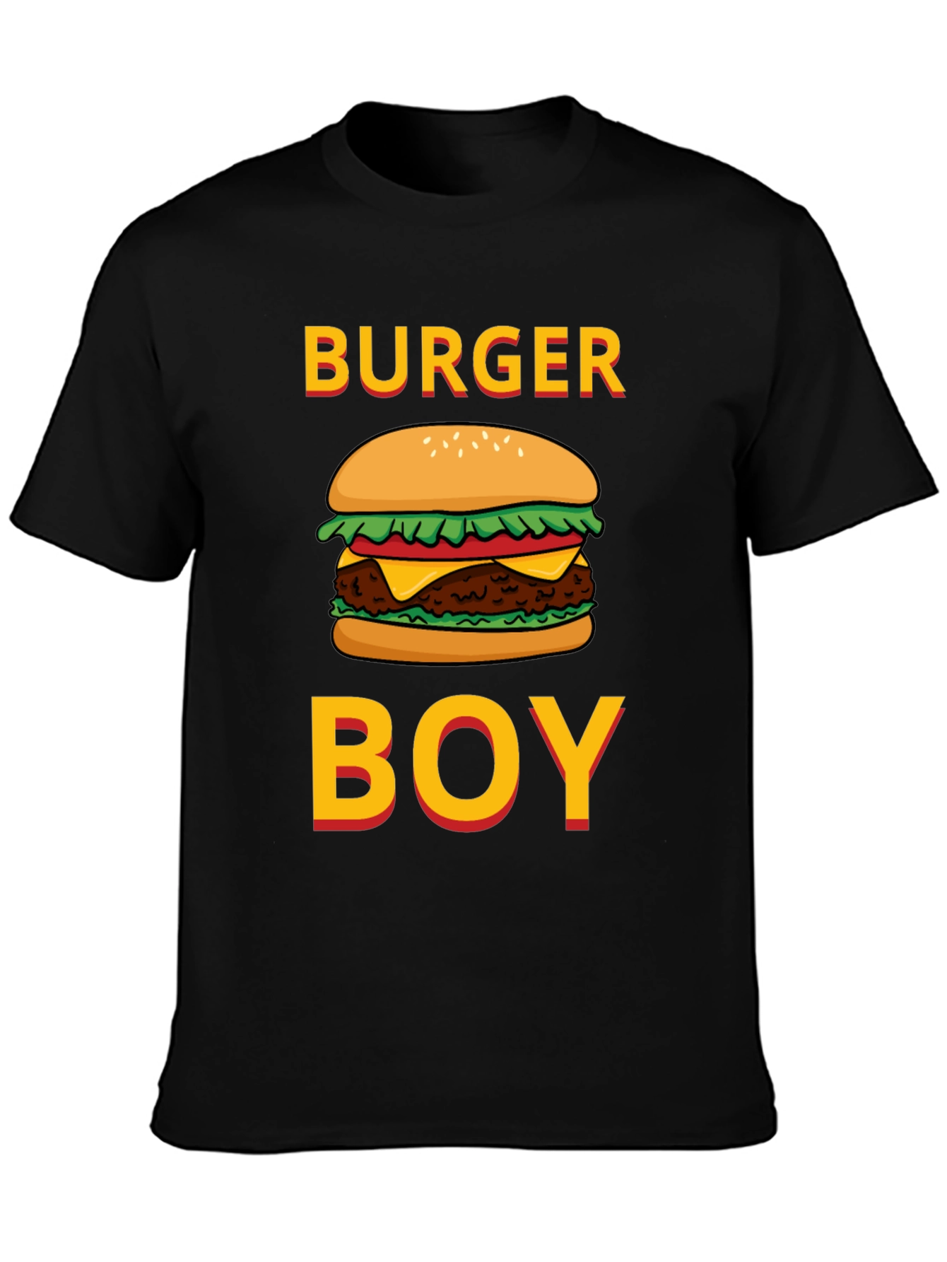 Burger Boy Graphic Tee - Foodie Humor T-Shirt