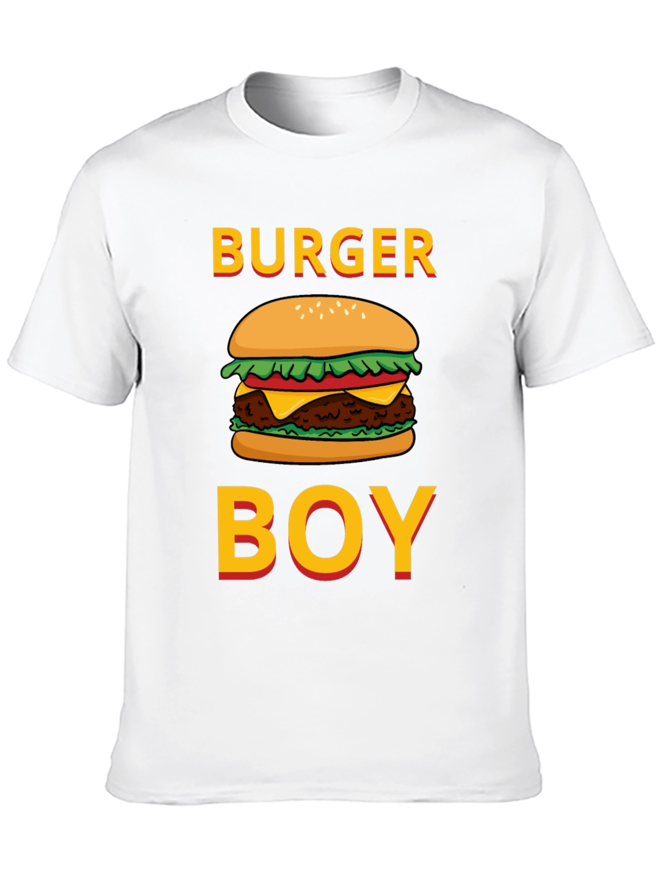 Burger Boy Graphic Tee - Foodie Humor T-Shirt