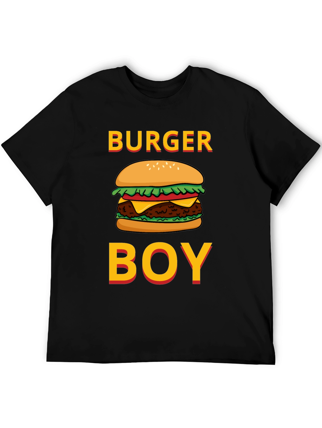 Burger Boy Graphic Tee - Foodie Humor T-Shirt