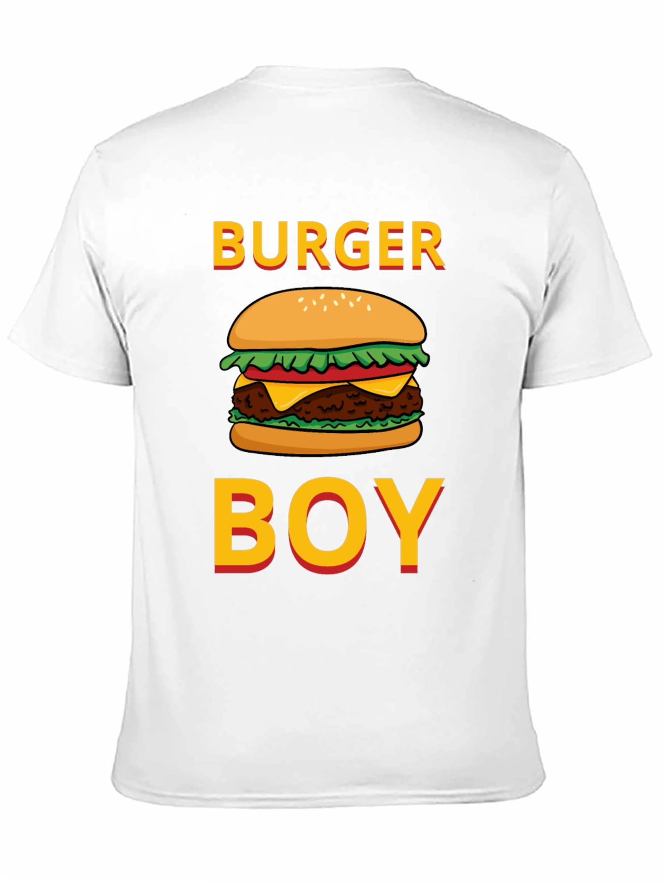 Burger Boy Graphic Tee - Foodie Humor T-Shirt