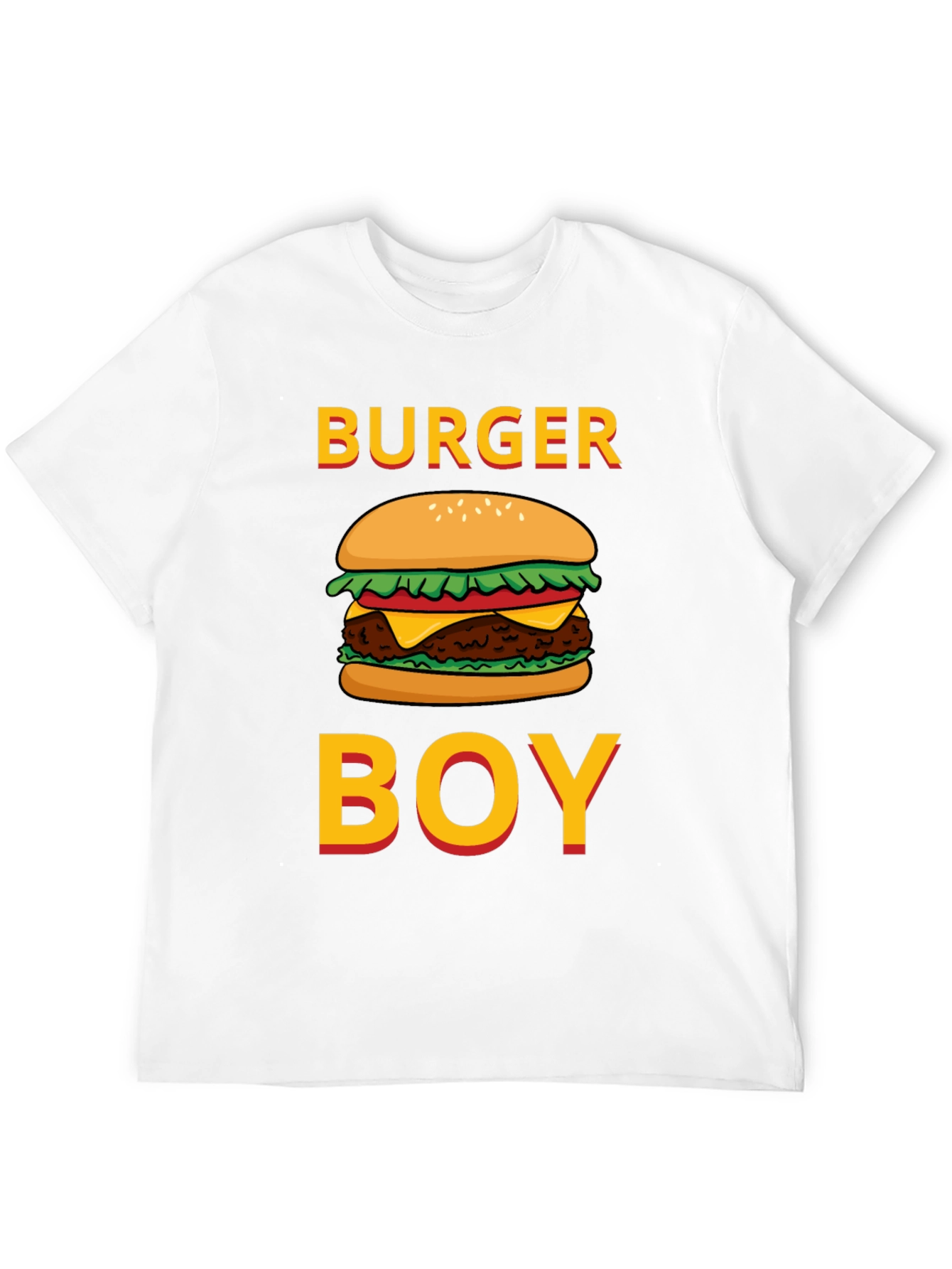 Burger Boy Graphic Tee - Foodie Humor T-Shirt