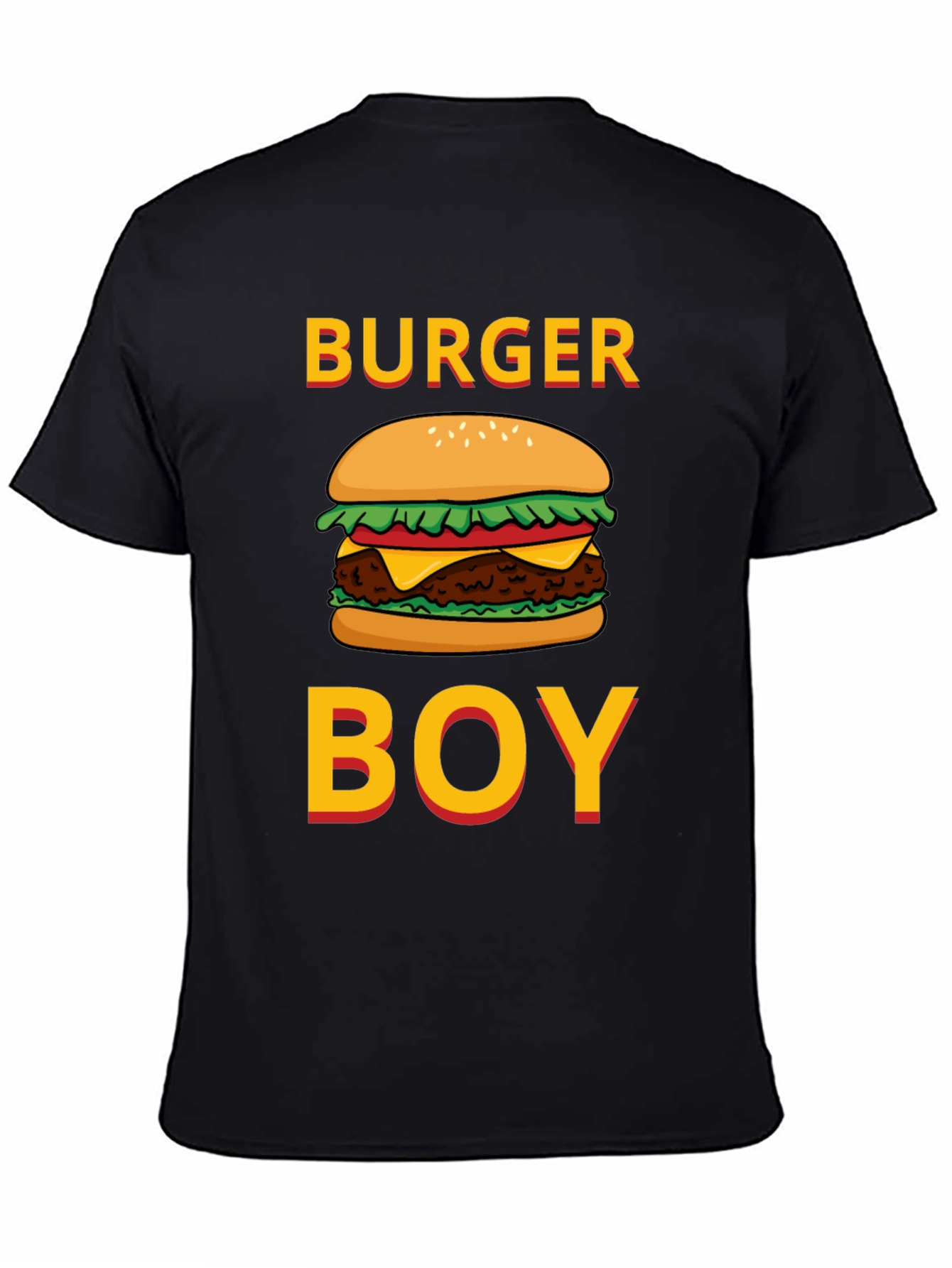 Burger Boy Graphic Tee - Foodie Humor T-Shirt