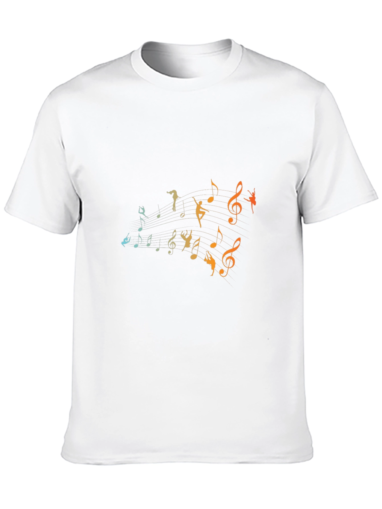 Musical Dancer Graphic Black T-Shirt