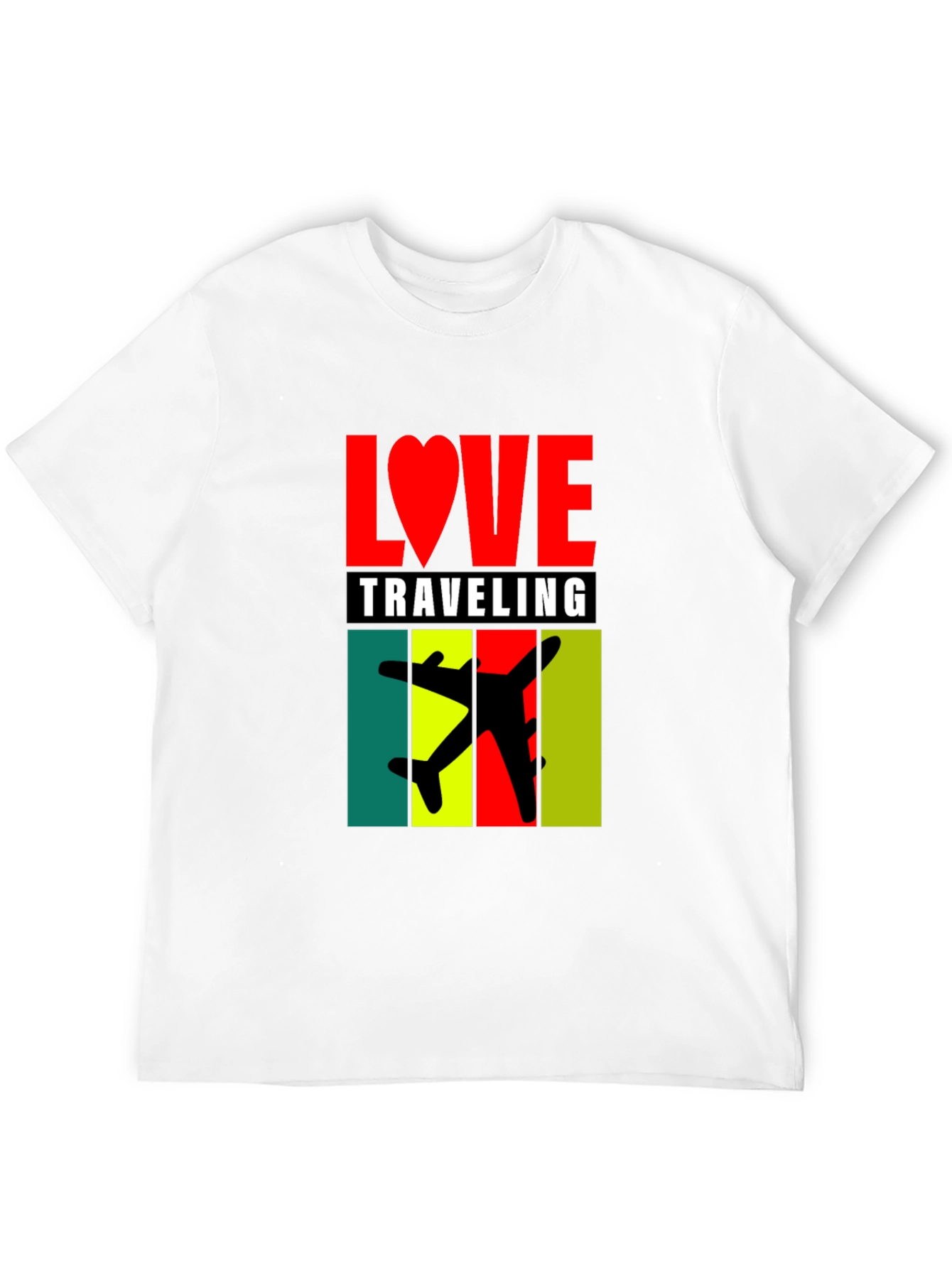 Love Traveling Graphic Tee - Black Unisex T-Shirt