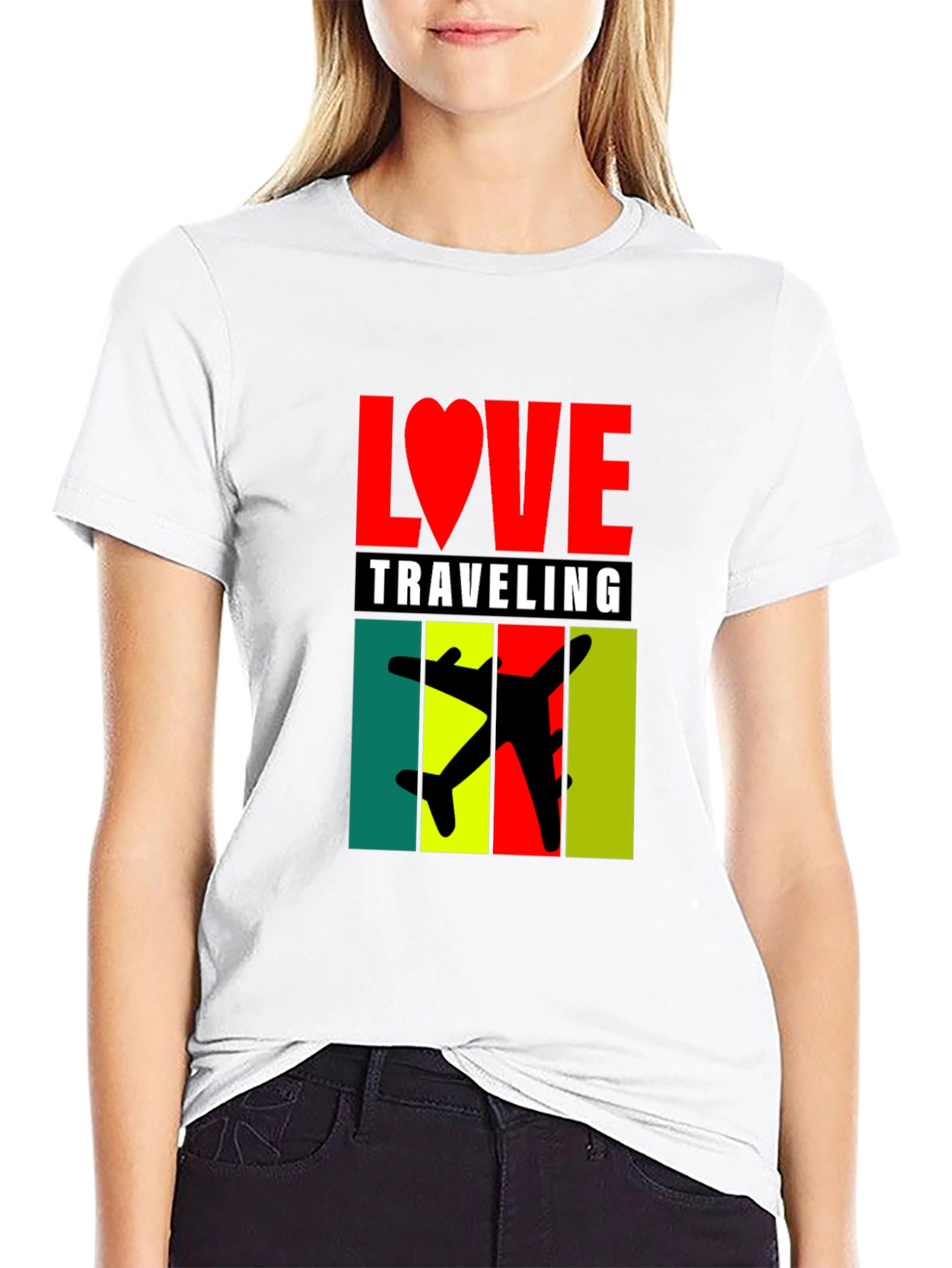 Love Traveling Graphic Tee - Black Unisex T-Shirt