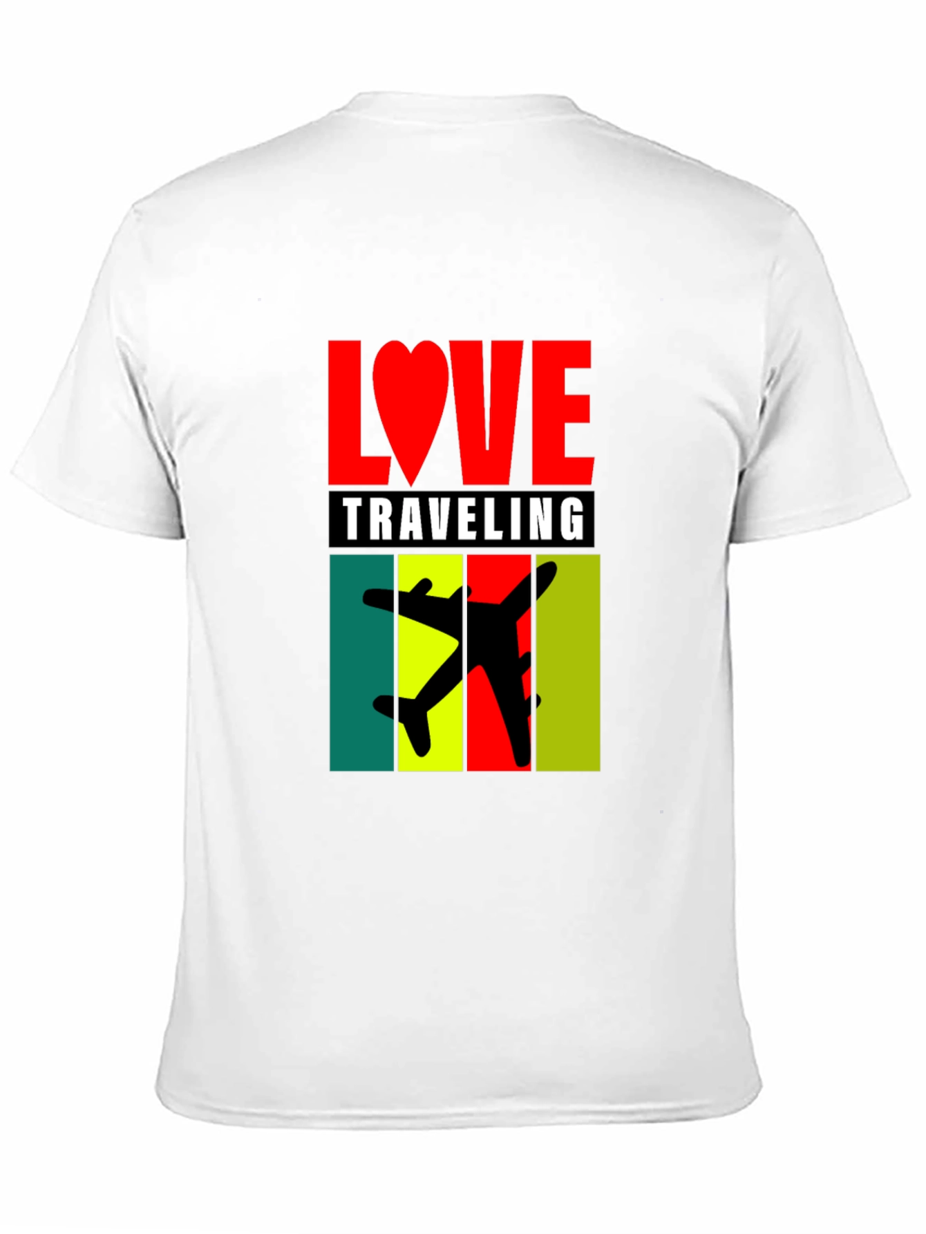 Love Traveling Graphic Tee - Black Unisex T-Shirt