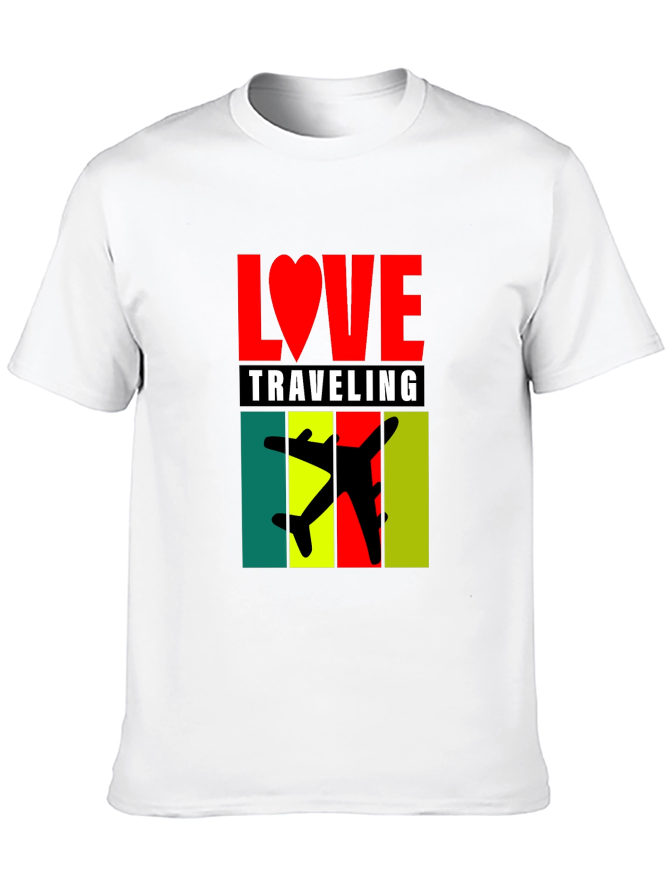 Love Traveling Graphic Tee - Black Unisex T-Shirt