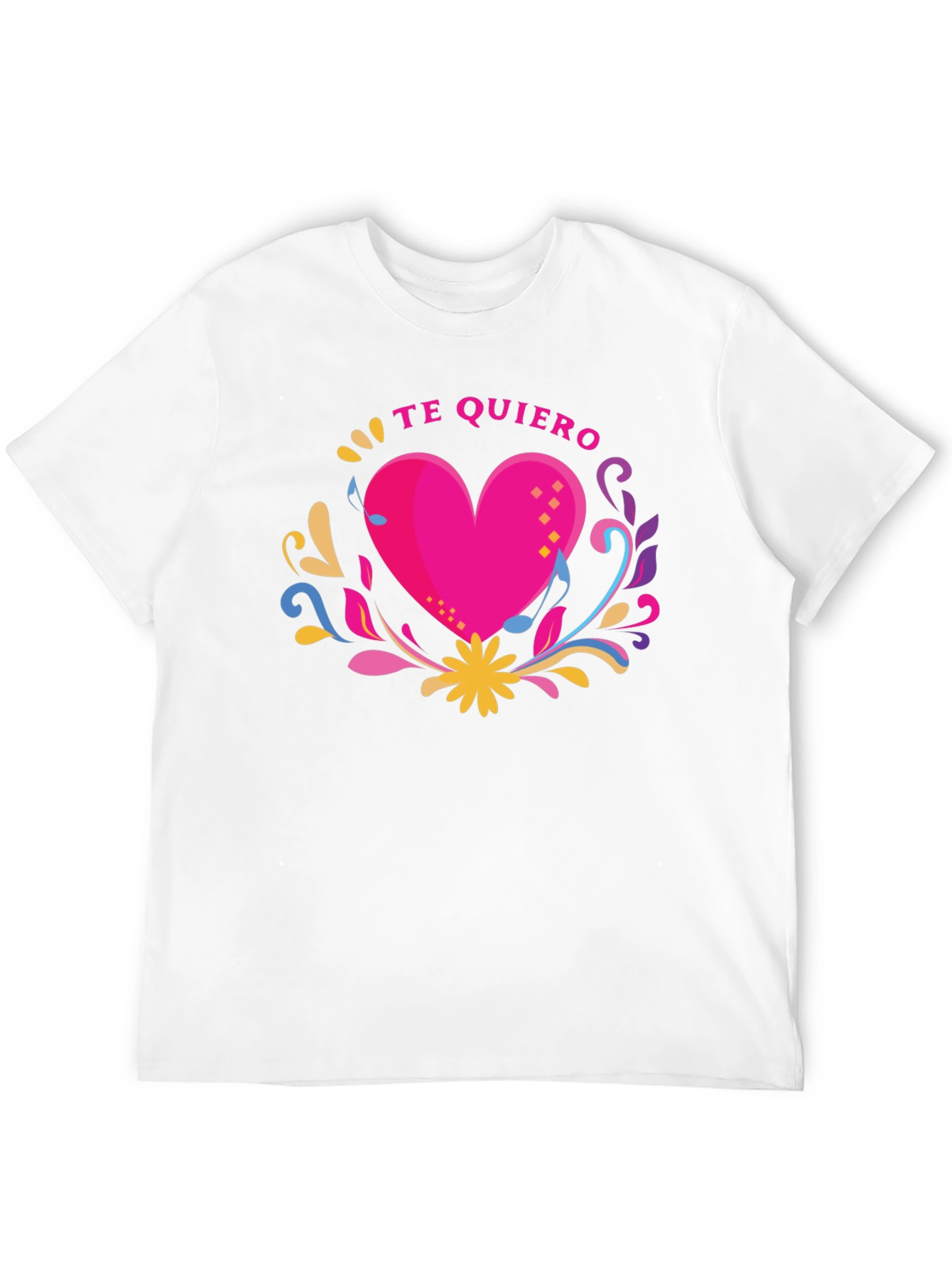 Te Quiero Heart Graphic Black T-Shirt
