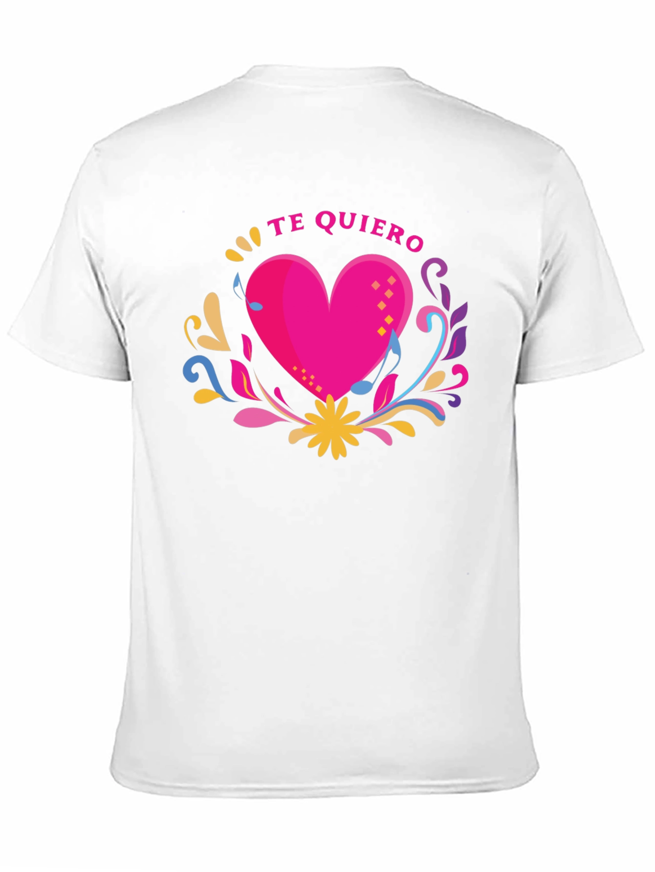 Te Quiero Heart Graphic Black T-Shirt