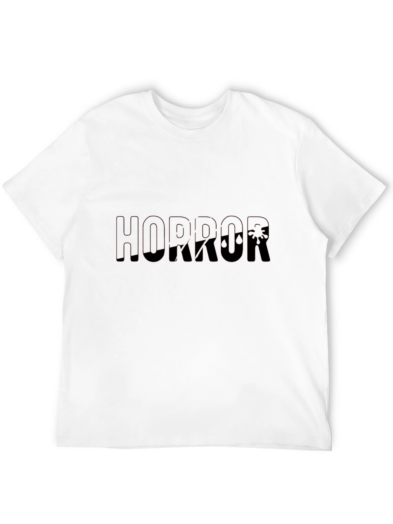 Horror Graphic Print Black Tee