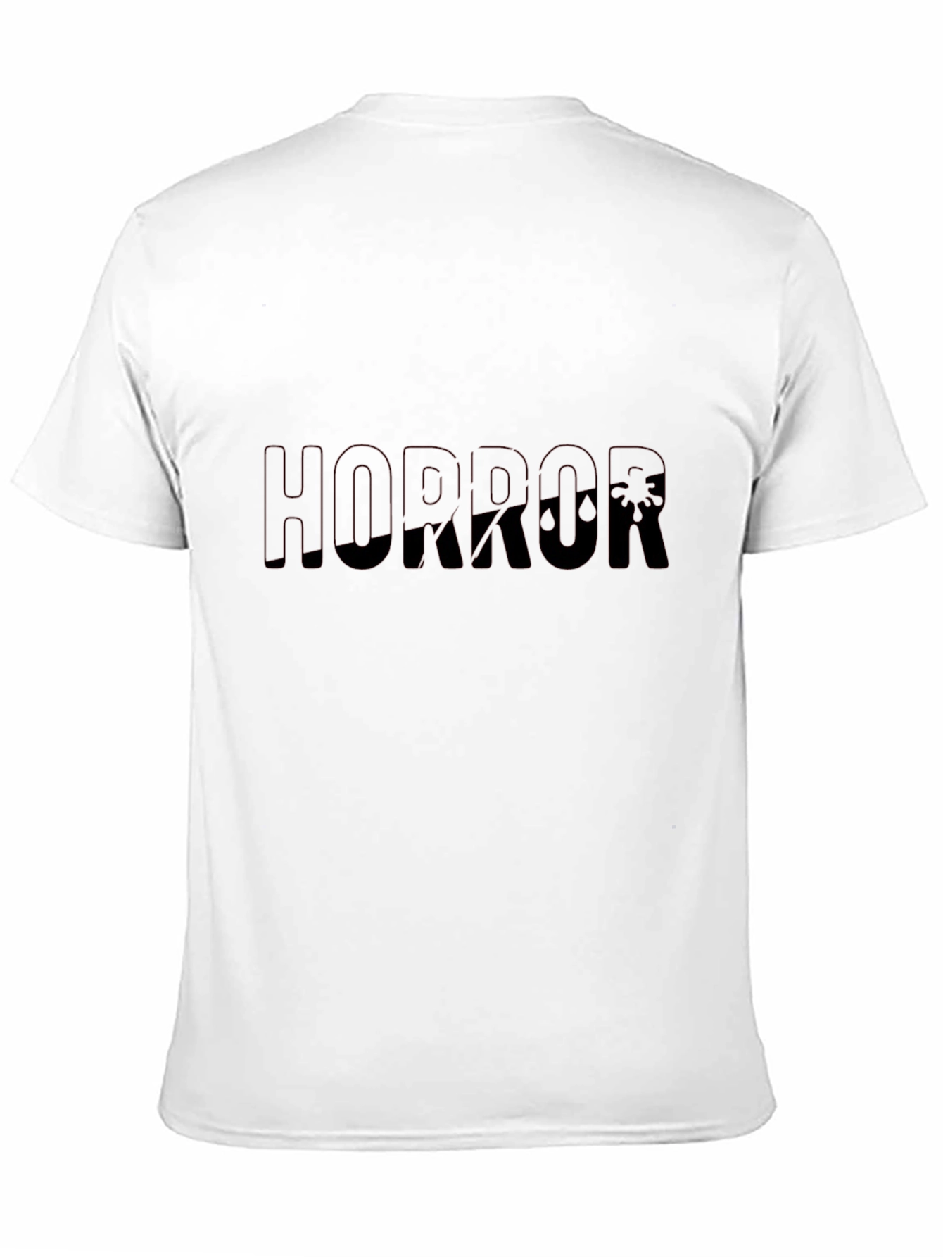 Horror Graphic Print Black Tee