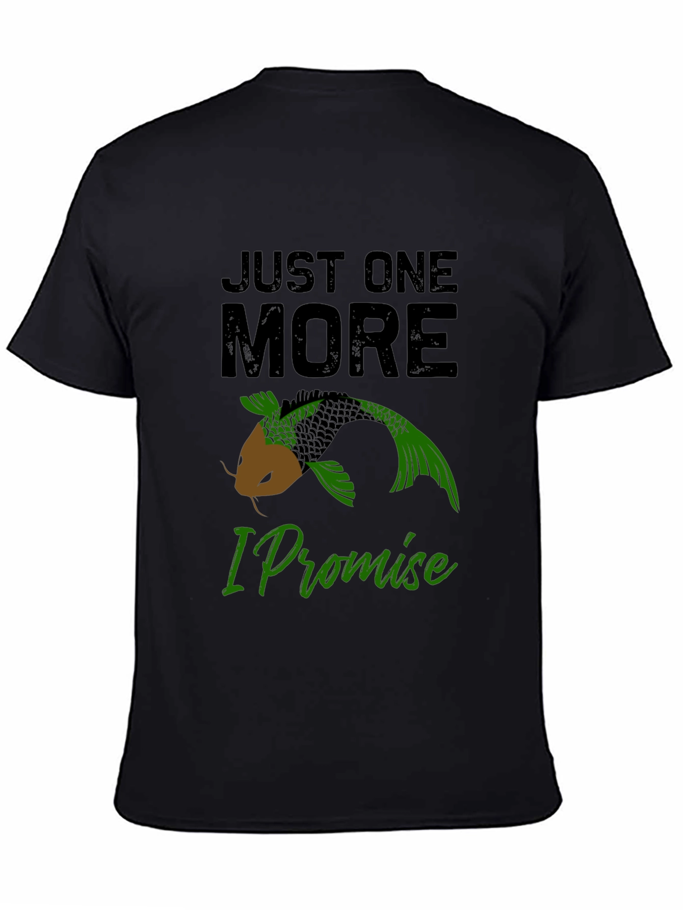 Just One More Koi Fish Black T-Shirt