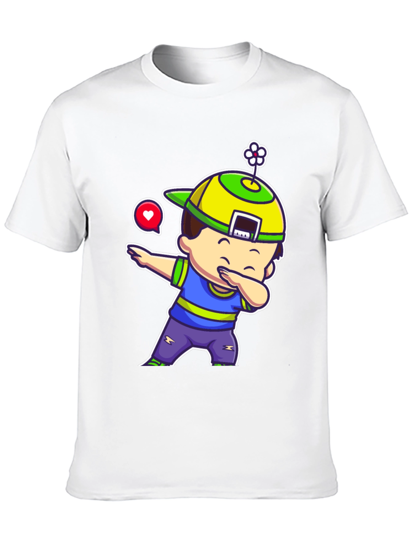 Dabbing Kid Cartoon Graphic T-Shirt