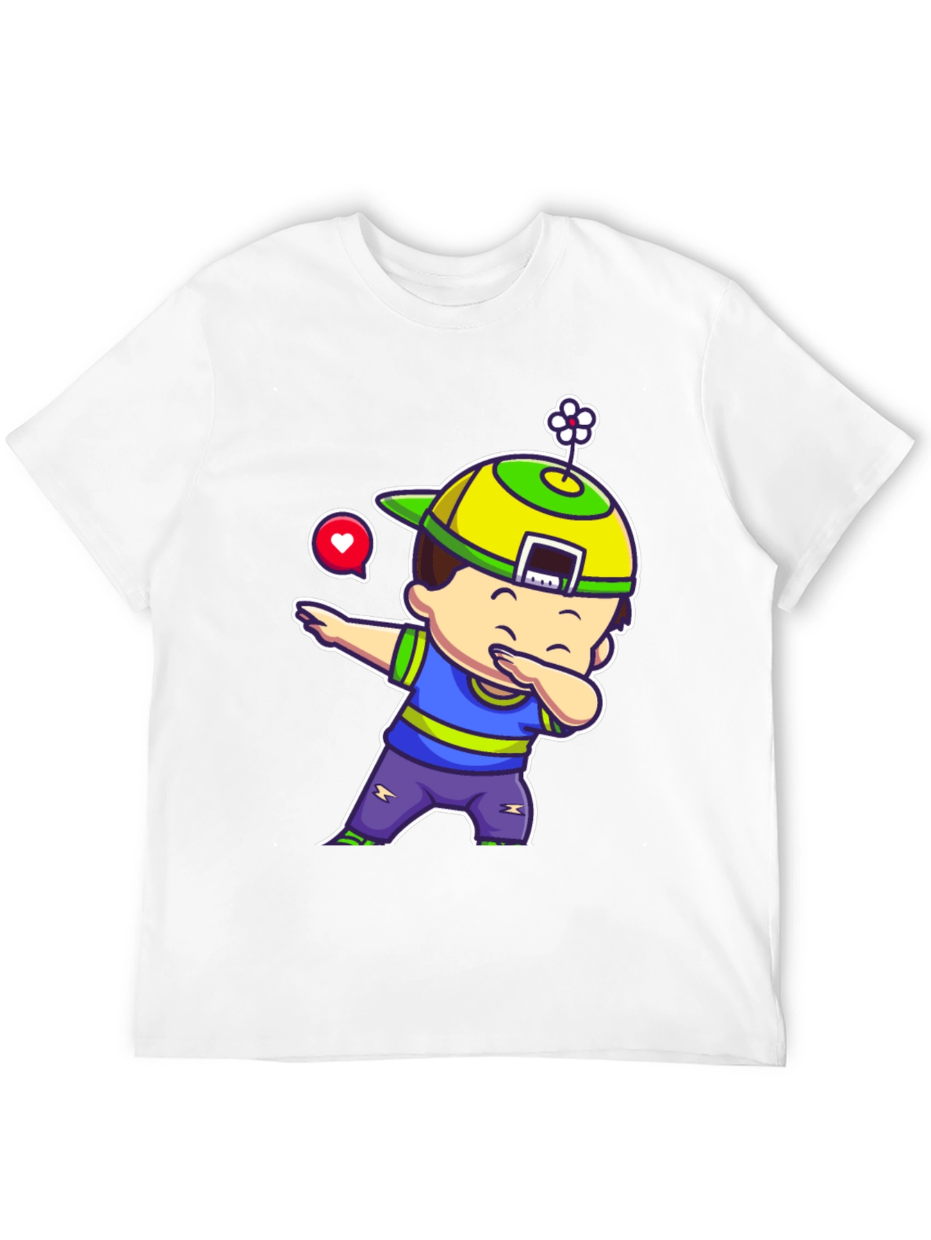 Dabbing Kid Cartoon Graphic T-Shirt
