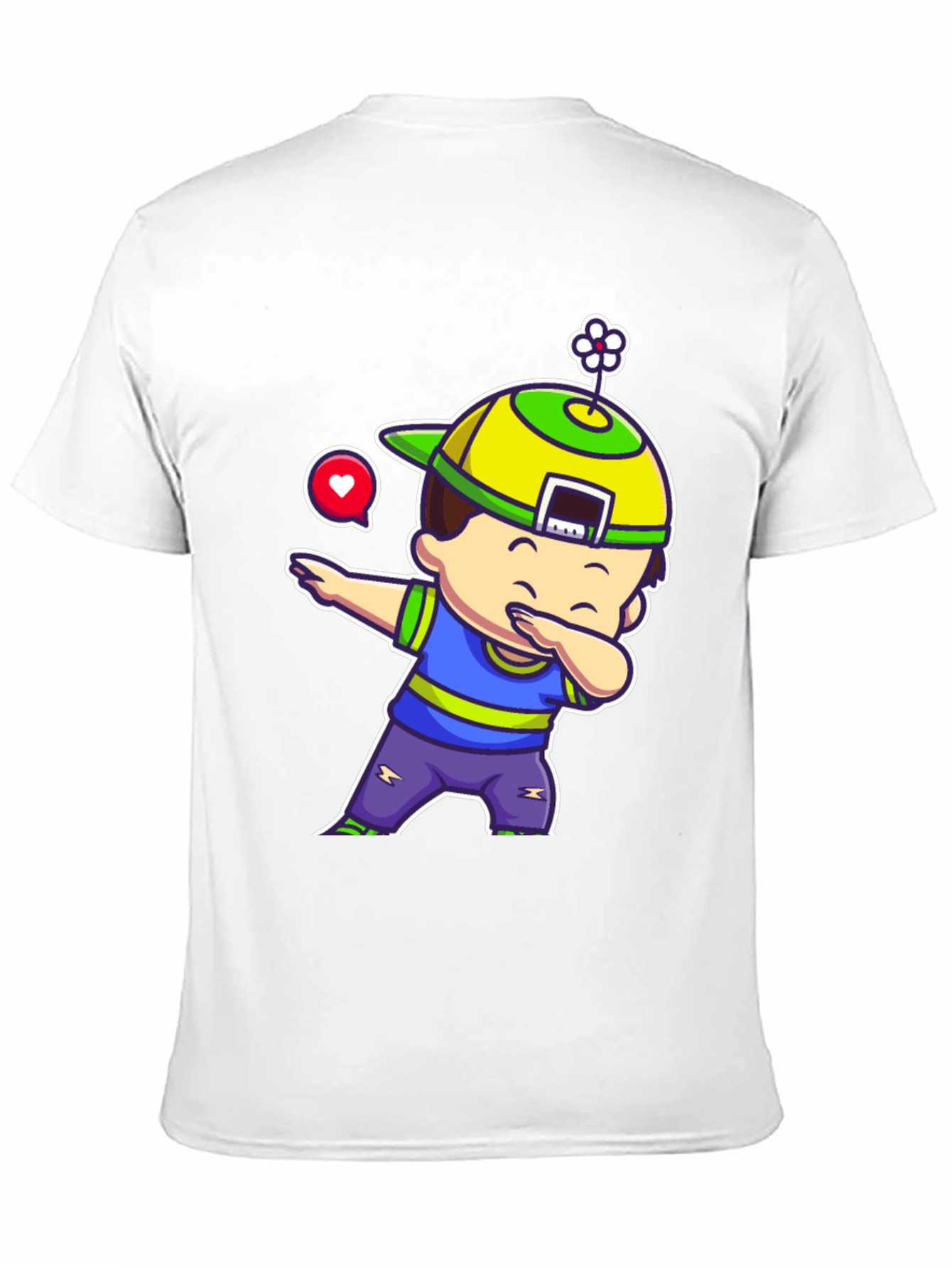 Dabbing Kid Cartoon Graphic T-Shirt