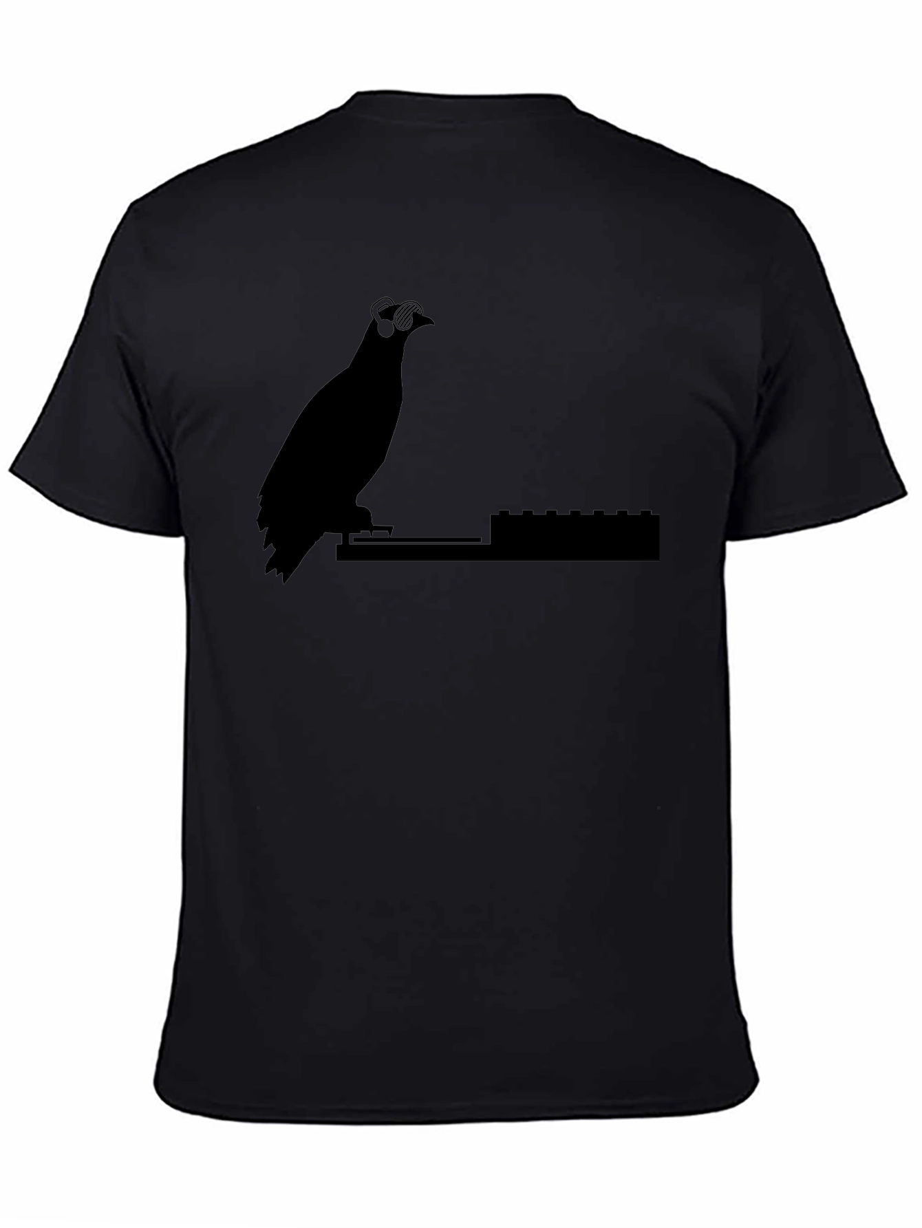 DJ Pigeon Graphic Tee - Black Cotton T-Shirt