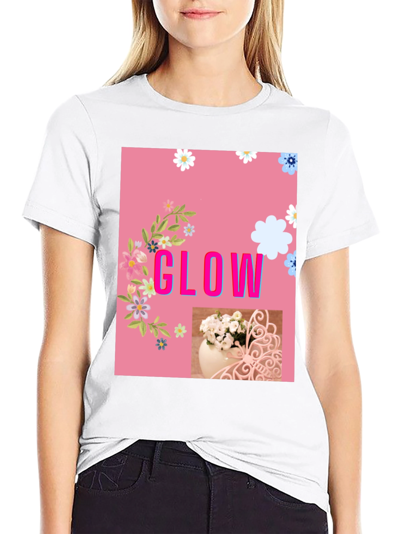 Floral Glow Graphic Tee