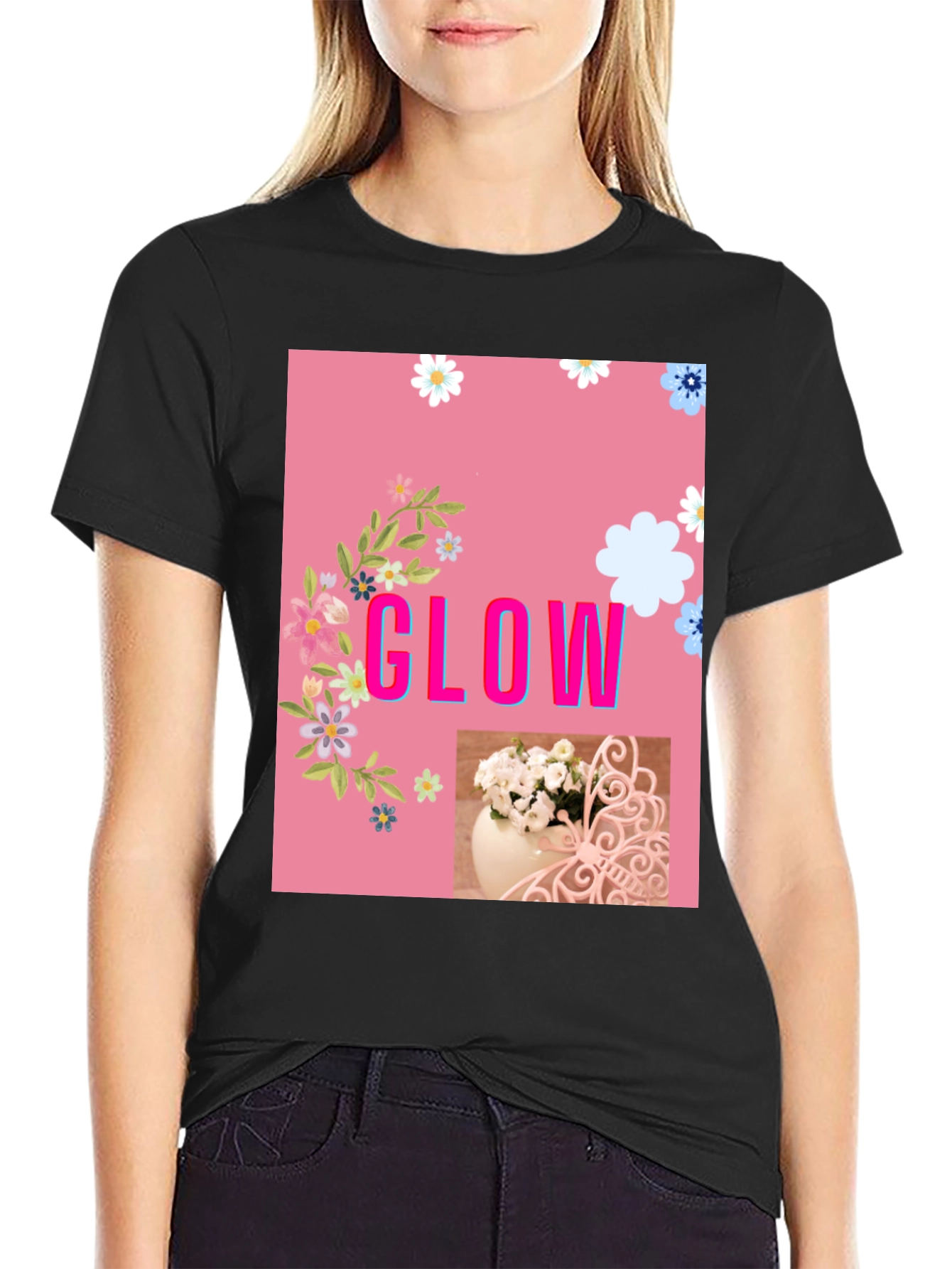 Floral Glow Graphic Tee