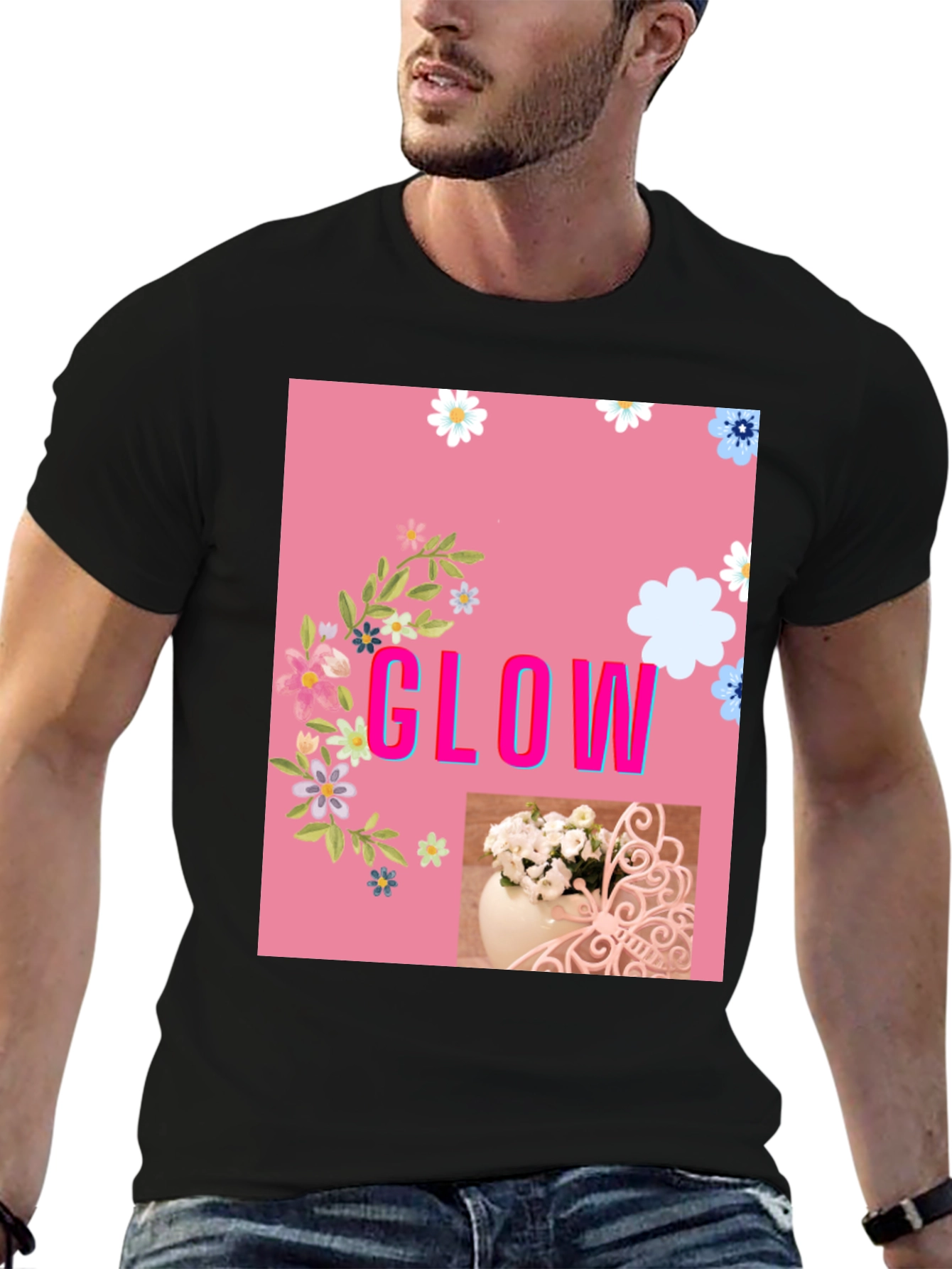 Floral Glow Graphic Tee