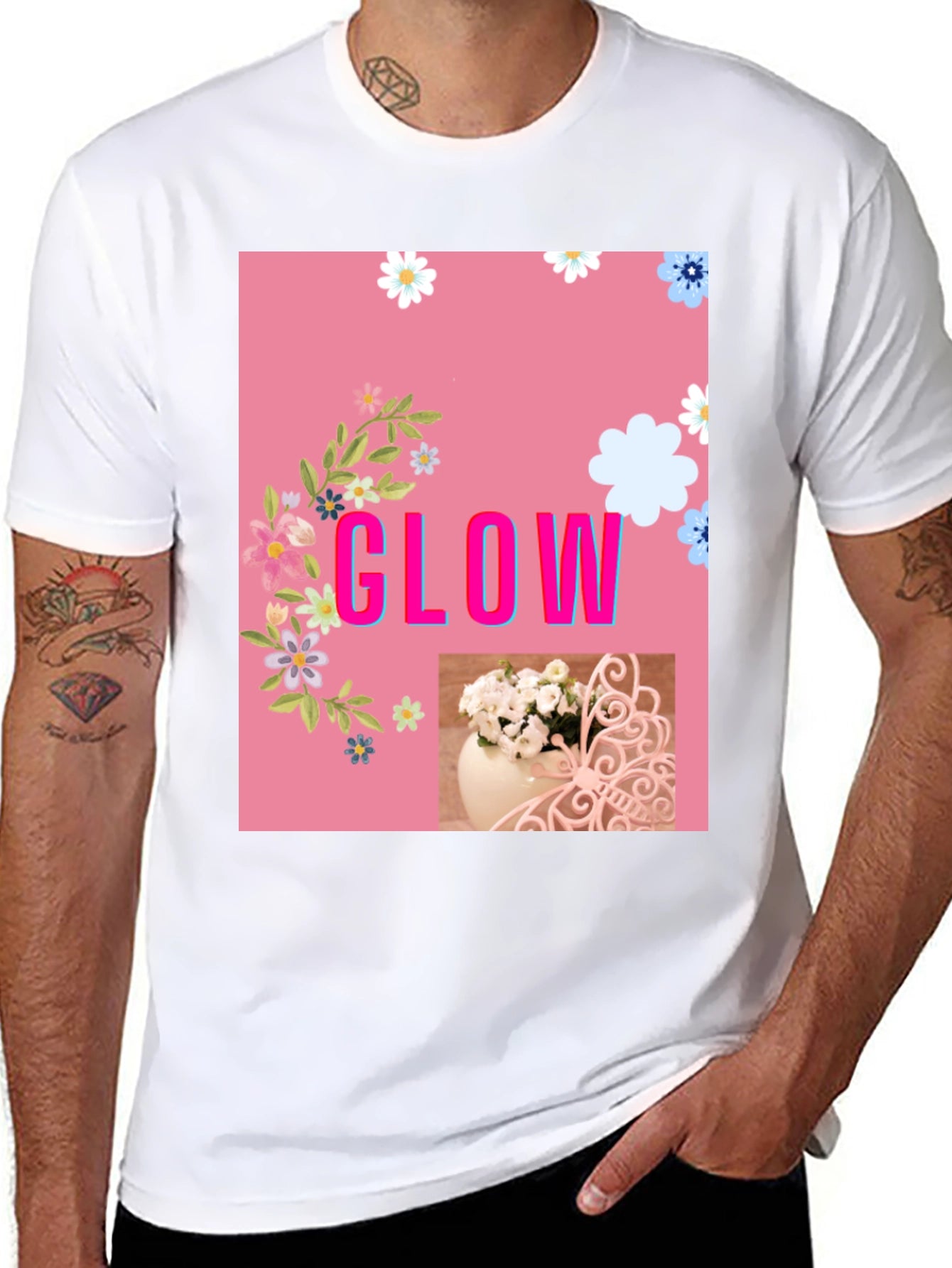 Floral Glow Graphic Tee
