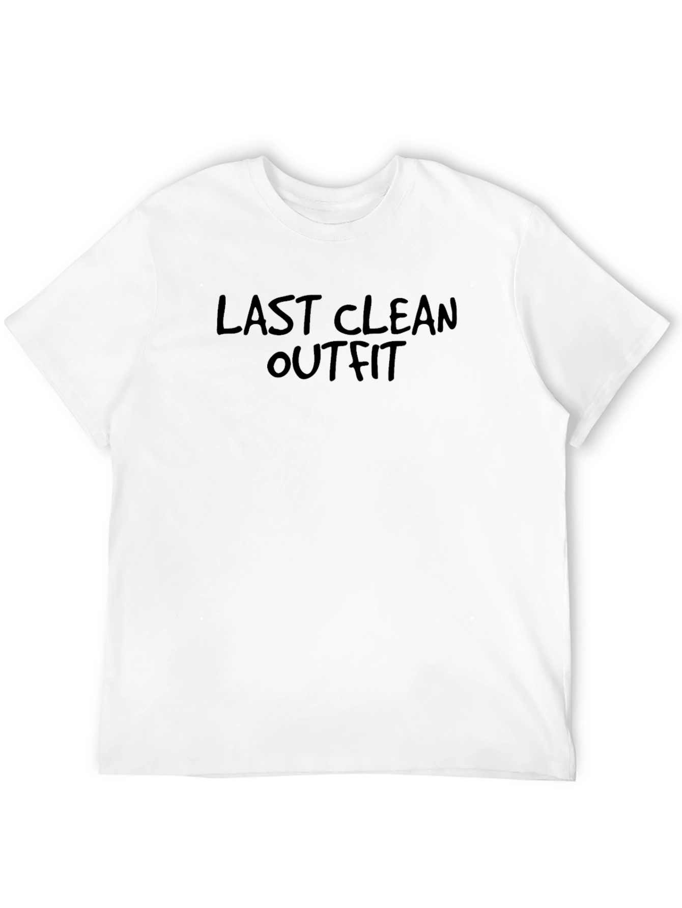 Last Clean Outfit Tee - Mens Humor T-Shirt