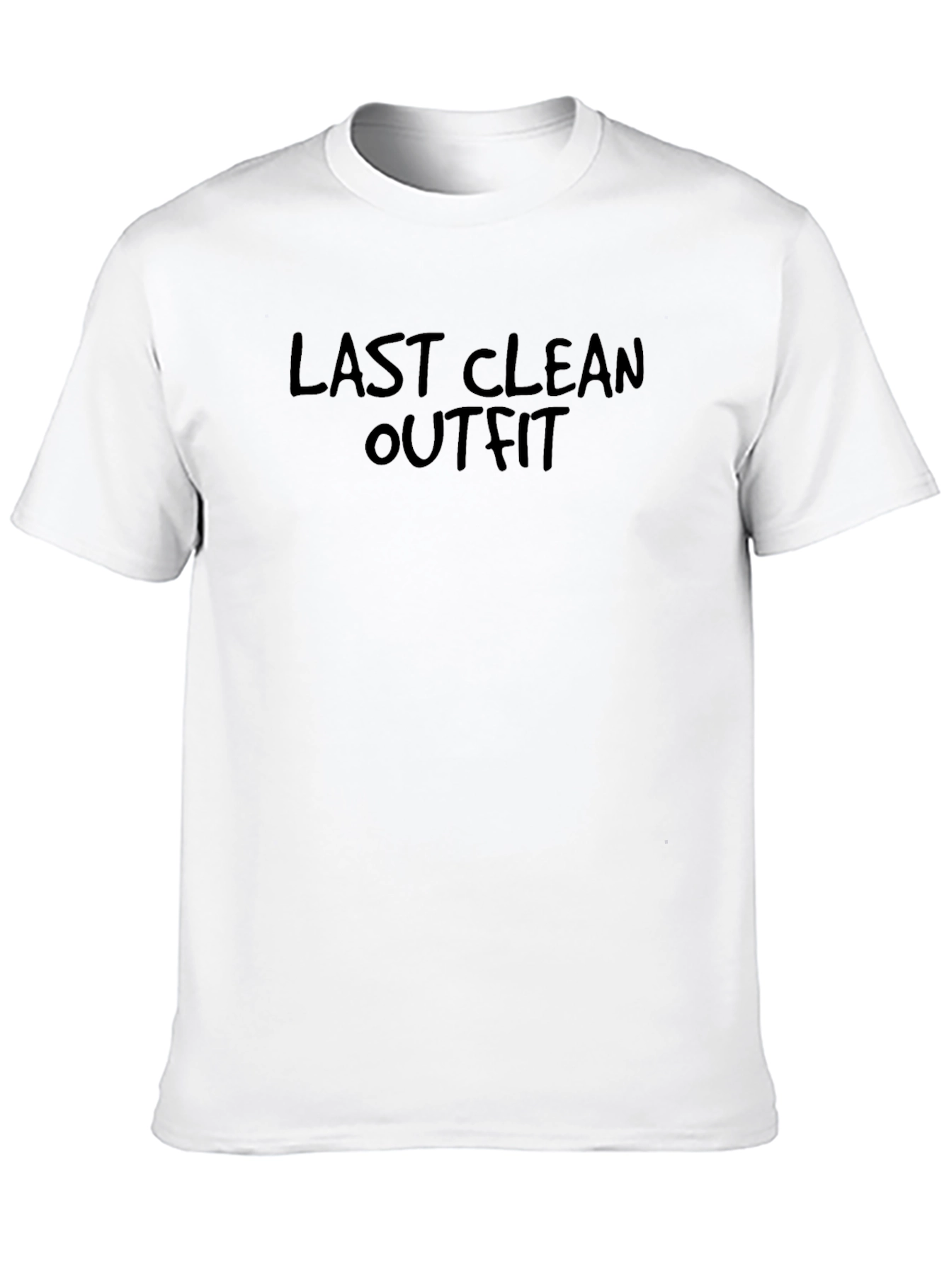 Last Clean Outfit Tee - Mens Humor T-Shirt