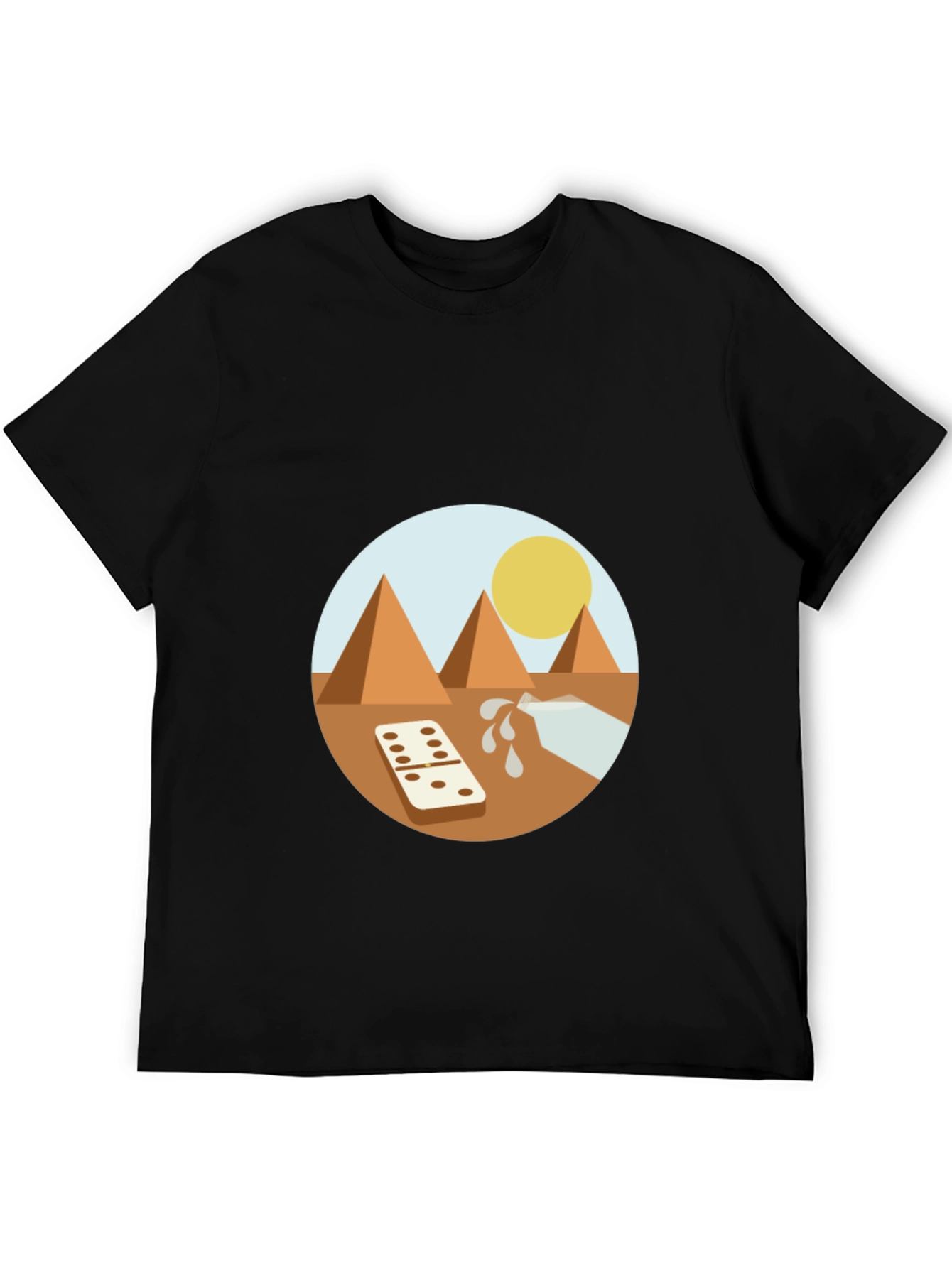 Egypt Graphic Tee - Pyramids Domino Milk