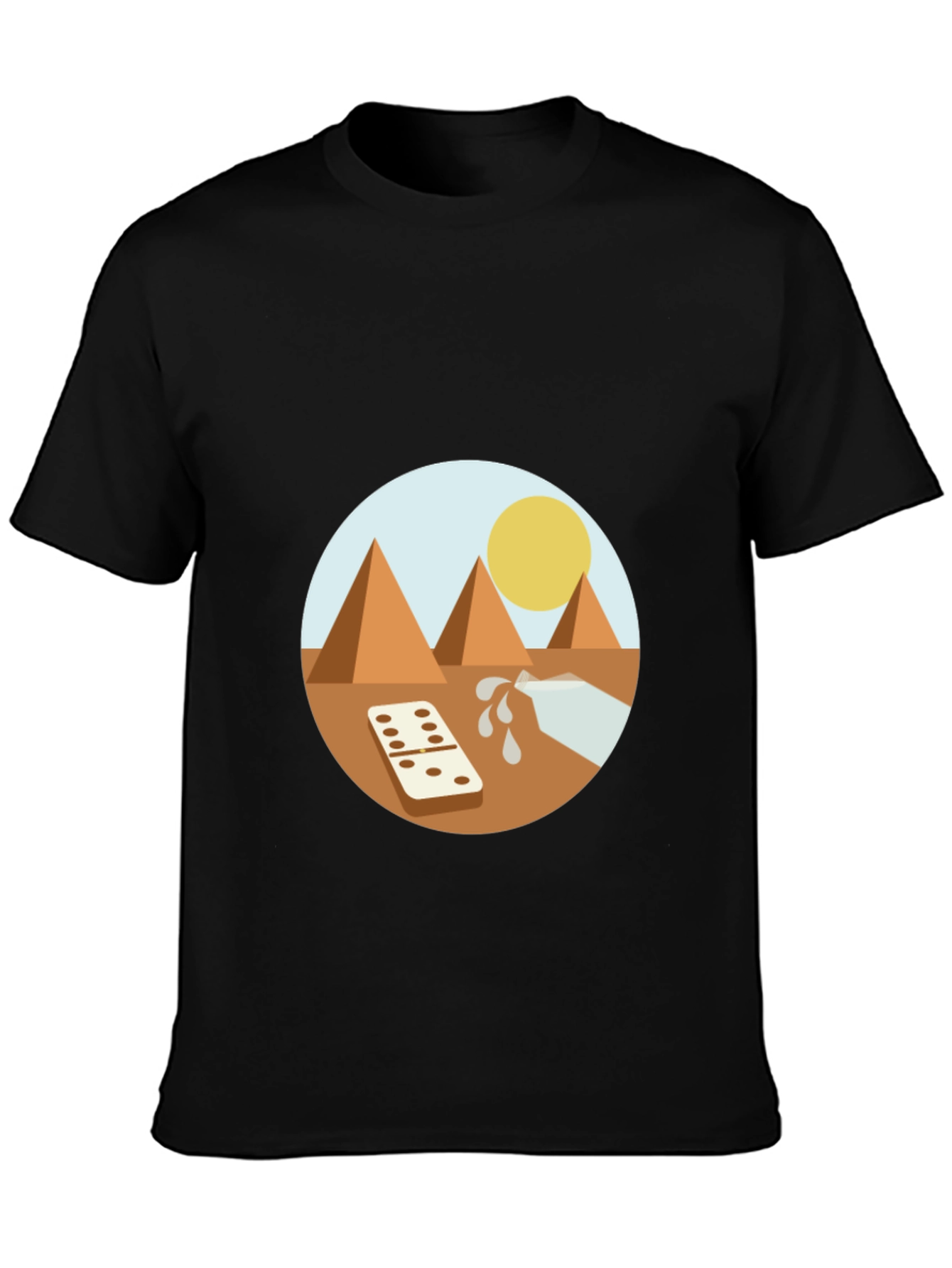 Egypt Graphic Tee - Pyramids Domino Milk