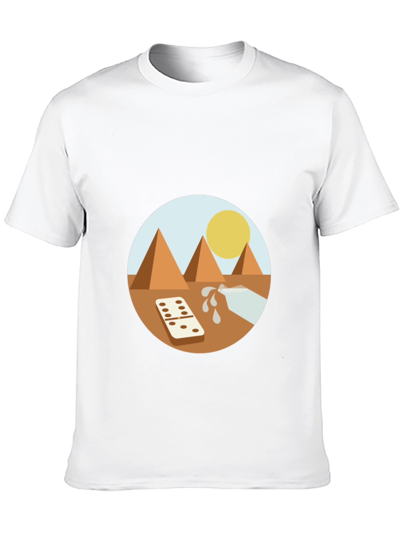 Egypt Graphic Tee - Pyramids Domino Milk