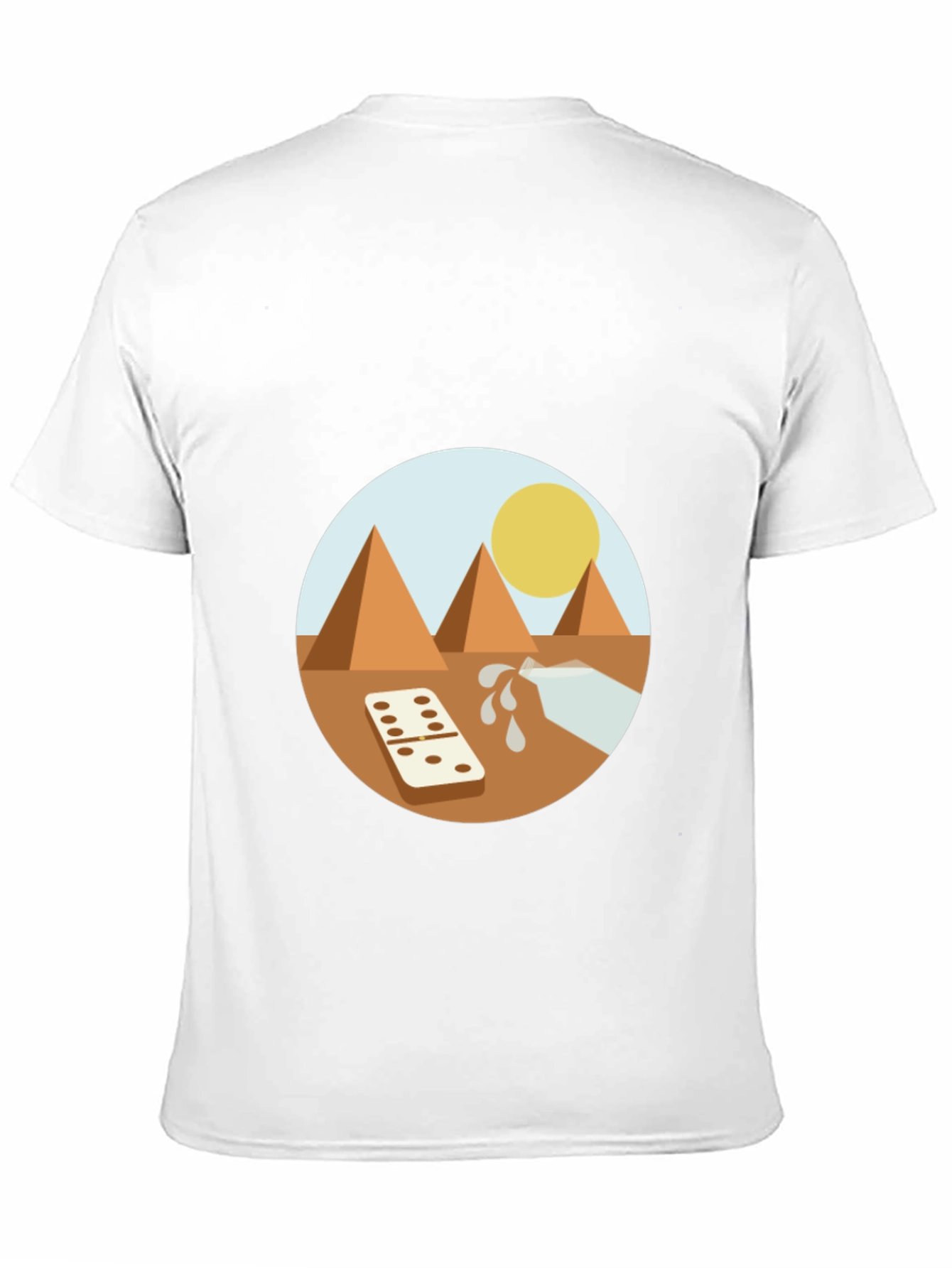 Egypt Graphic Tee - Pyramids Domino Milk