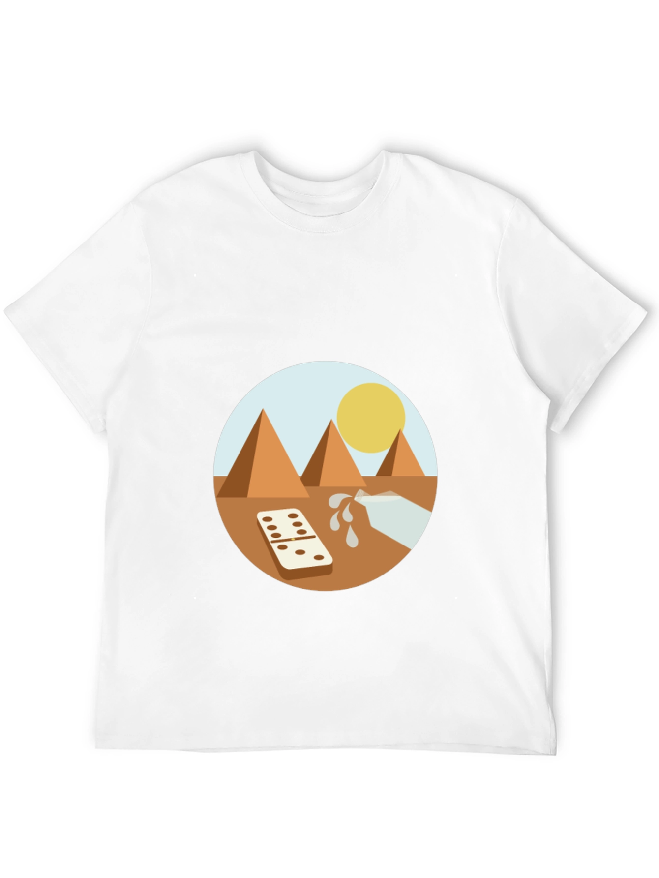 Egypt Graphic Tee - Pyramids Domino Milk