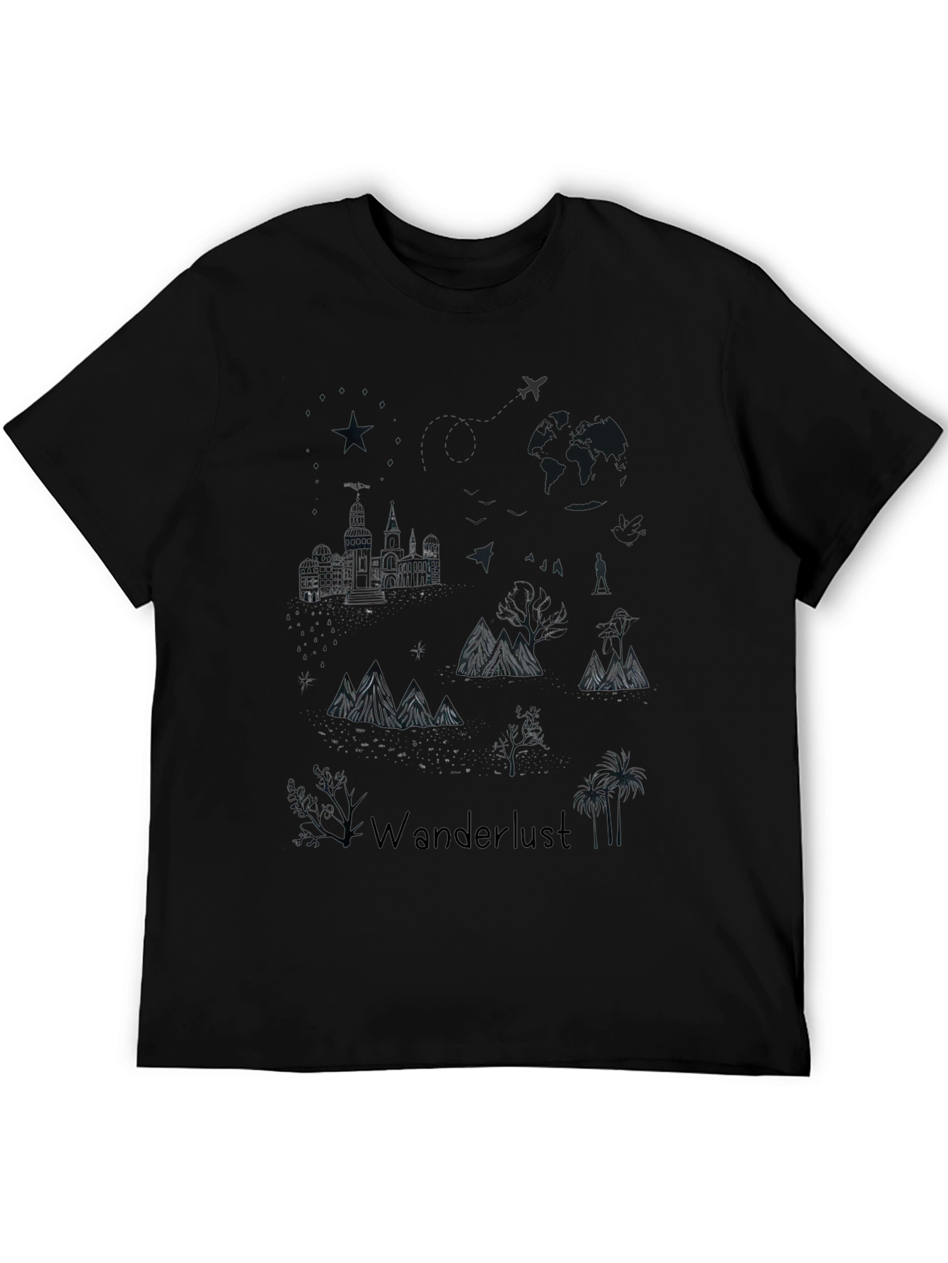 Wanderlust Graphic Print T-Shirt