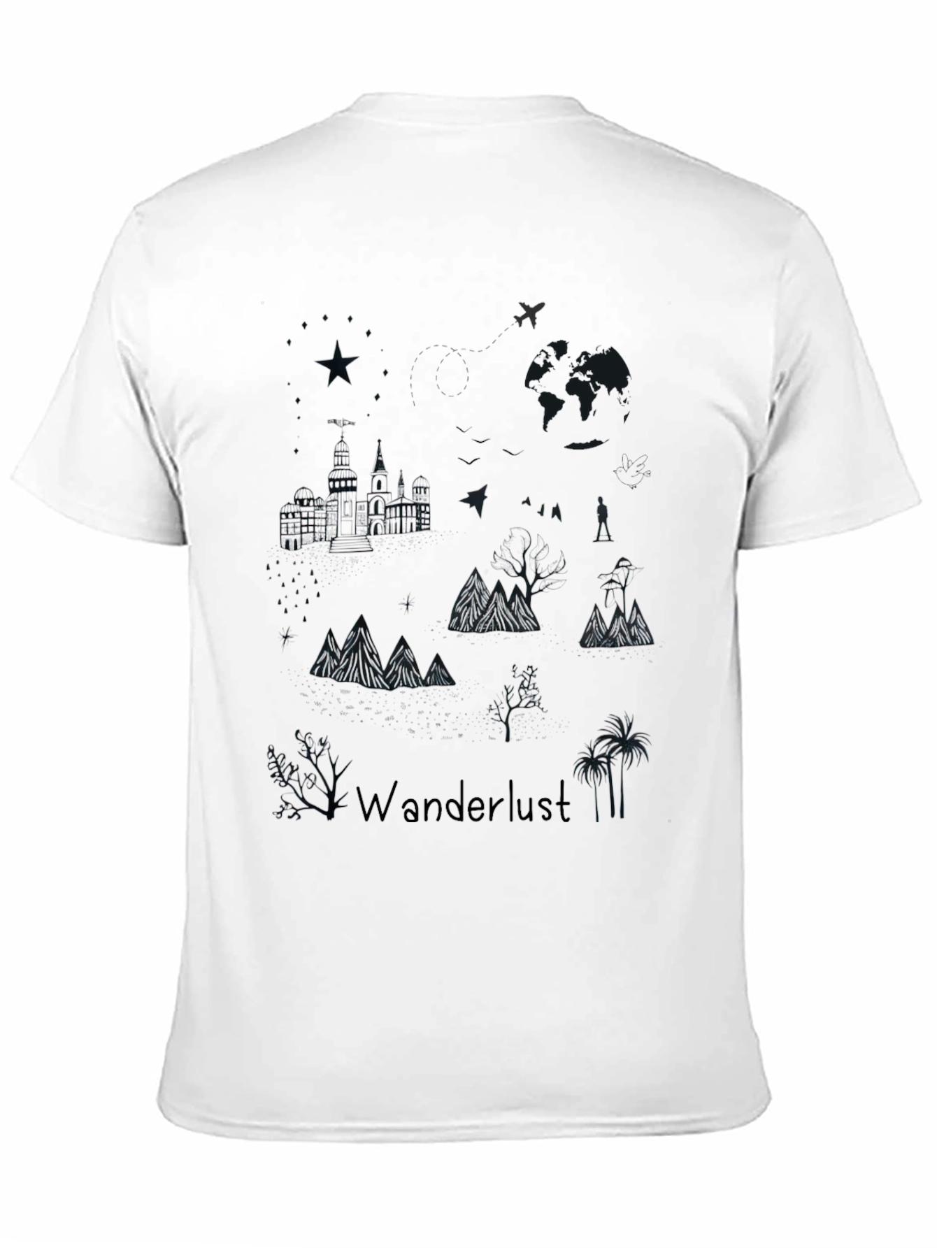 Wanderlust Graphic Print T-Shirt