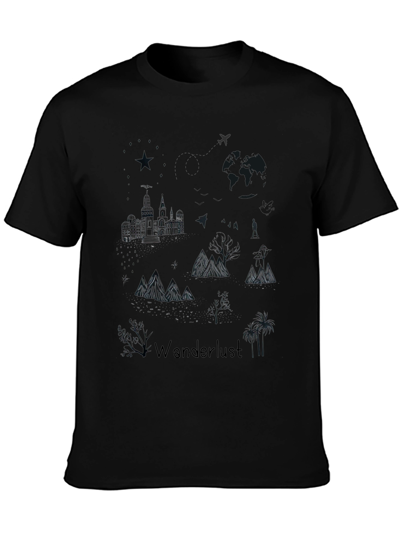 Wanderlust Graphic Print T-Shirt