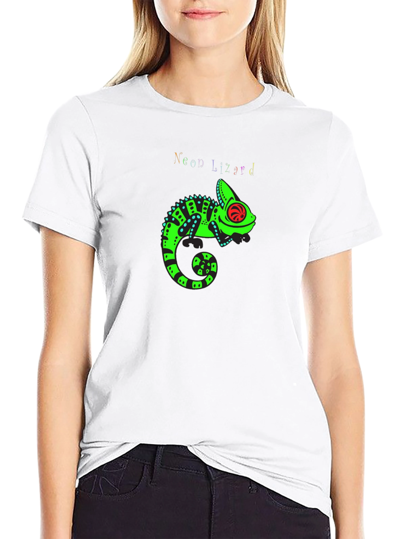 Neon Lizard Graphic Tee
