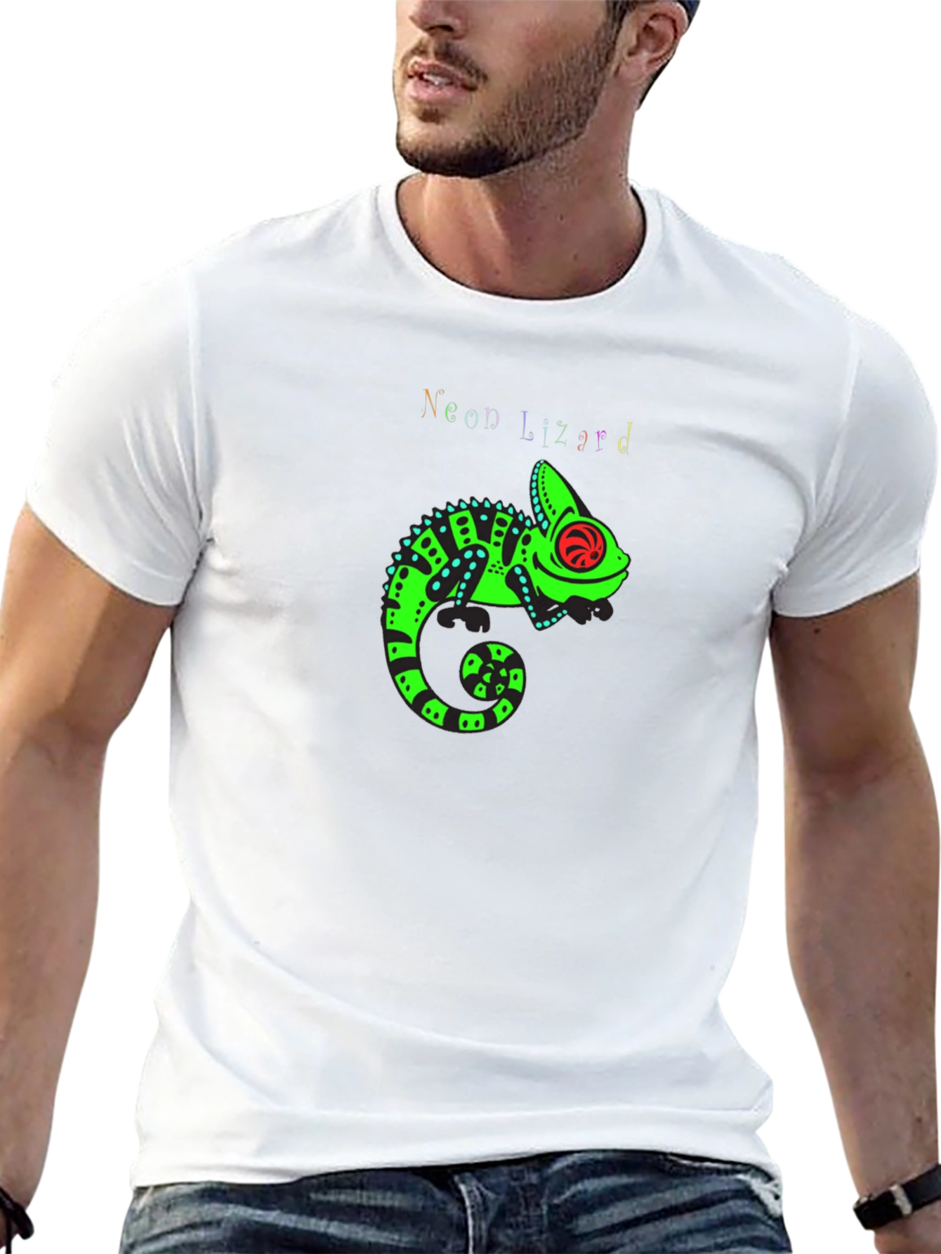 Neon Lizard Graphic Tee
