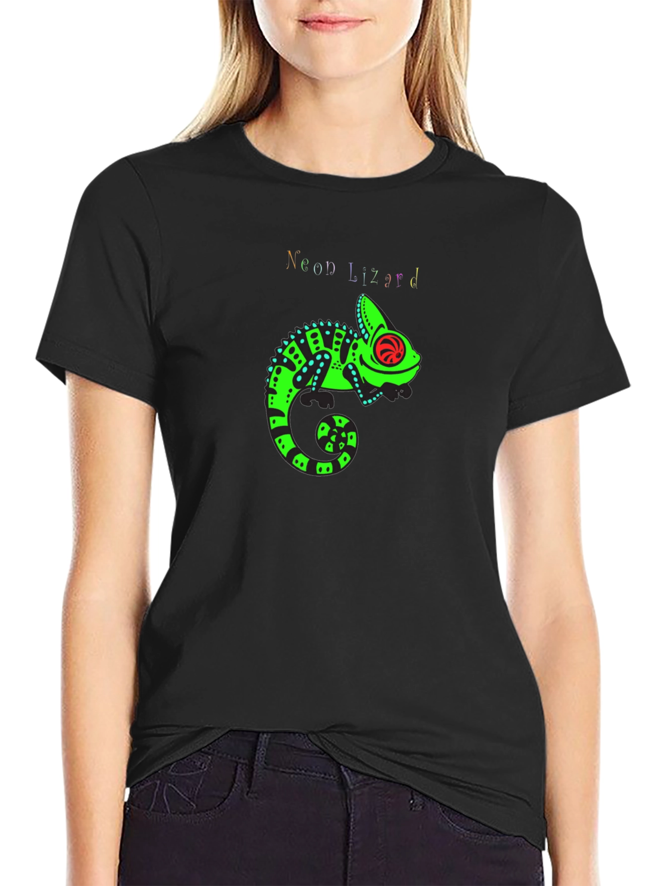 Neon Lizard Graphic Tee