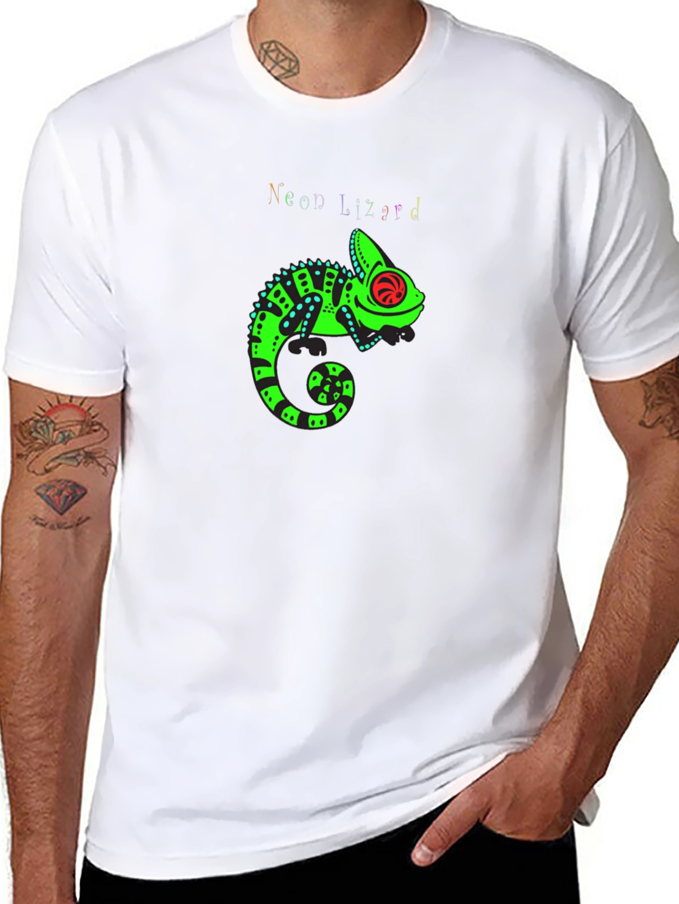 Neon Lizard Graphic Tee