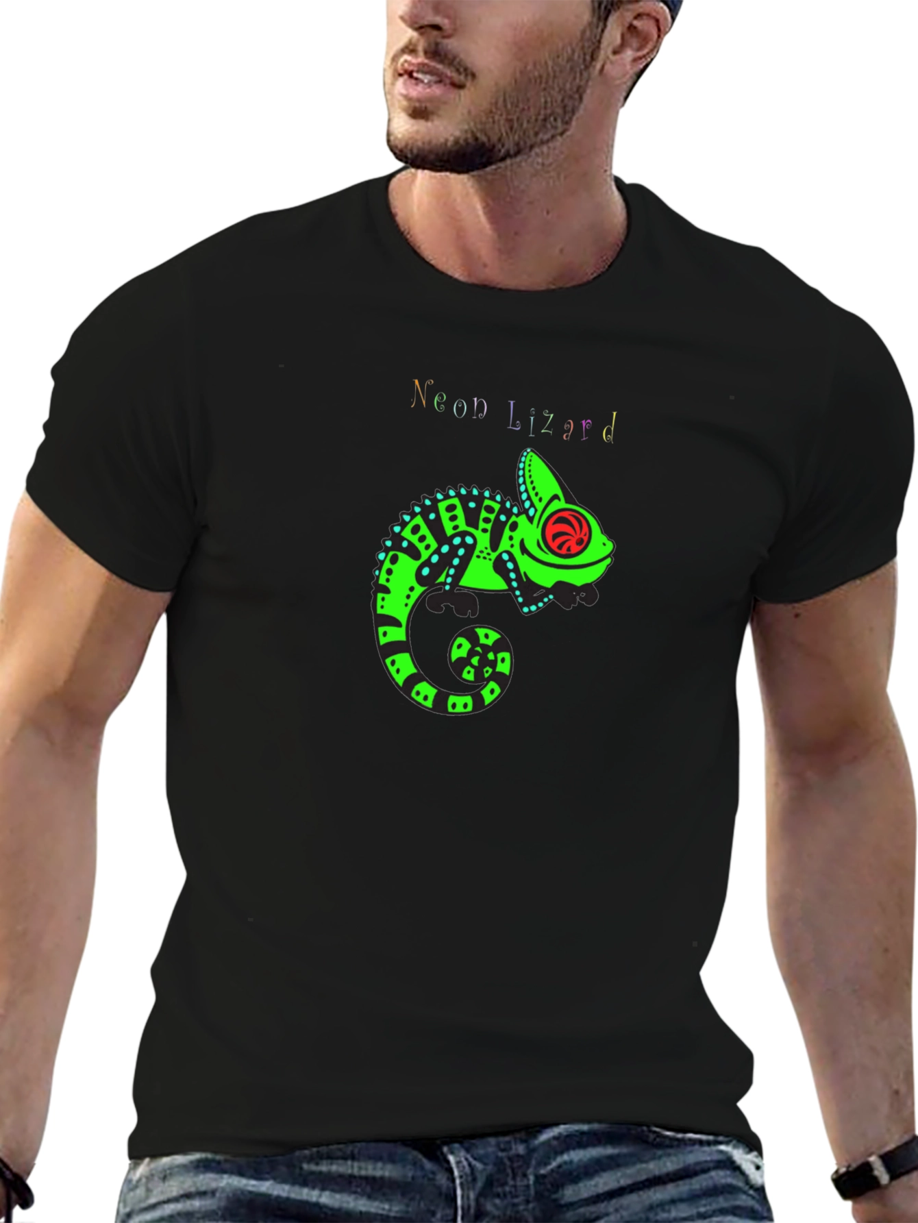 Neon Lizard Graphic Tee
