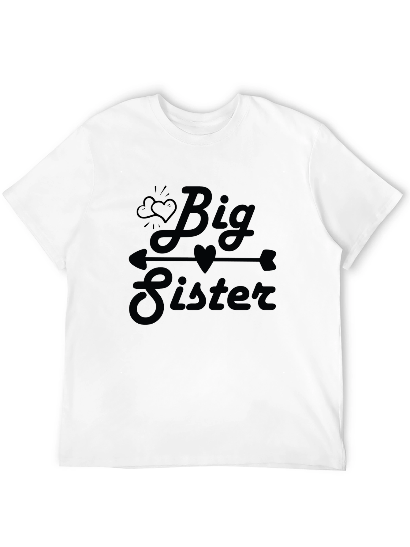Big Sister Arrow Heart Graphic Tee