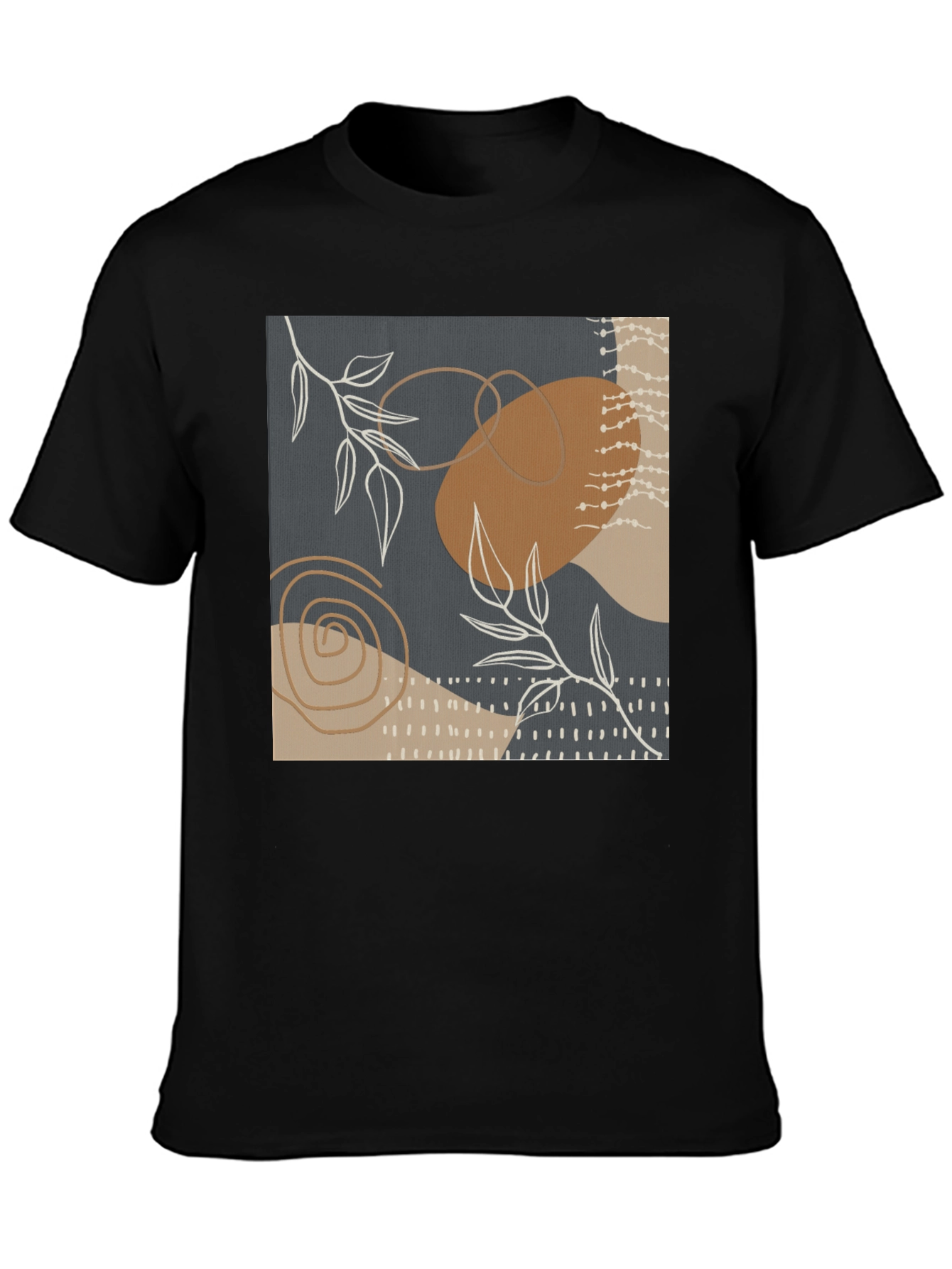 Abstract Art Print Tee - Stylish Casual Wear