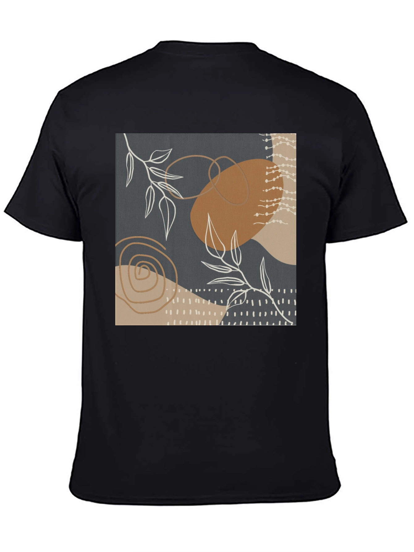 Abstract Art Print Tee - Stylish Casual Wear