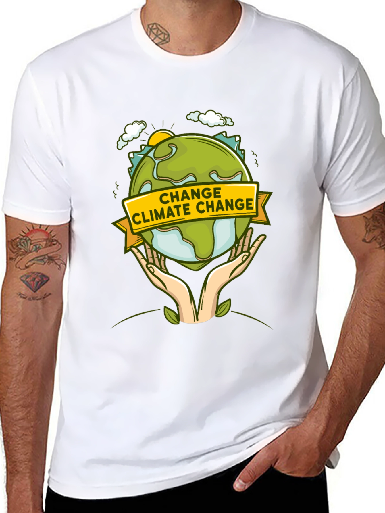 Change Climate Change Graphic T-Shirt - Earth Day Tee