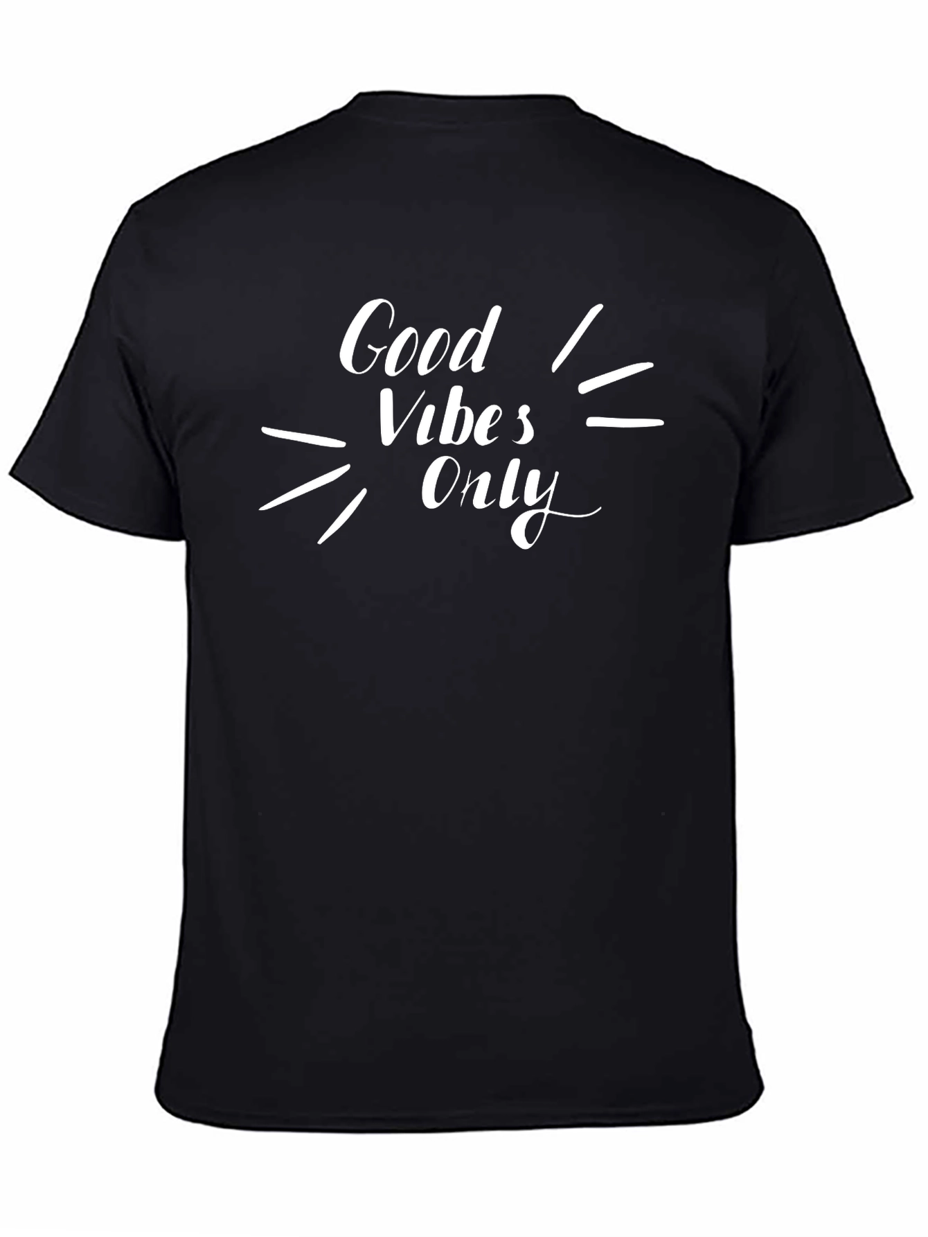 Good Vibes Only Black Graphic Tee