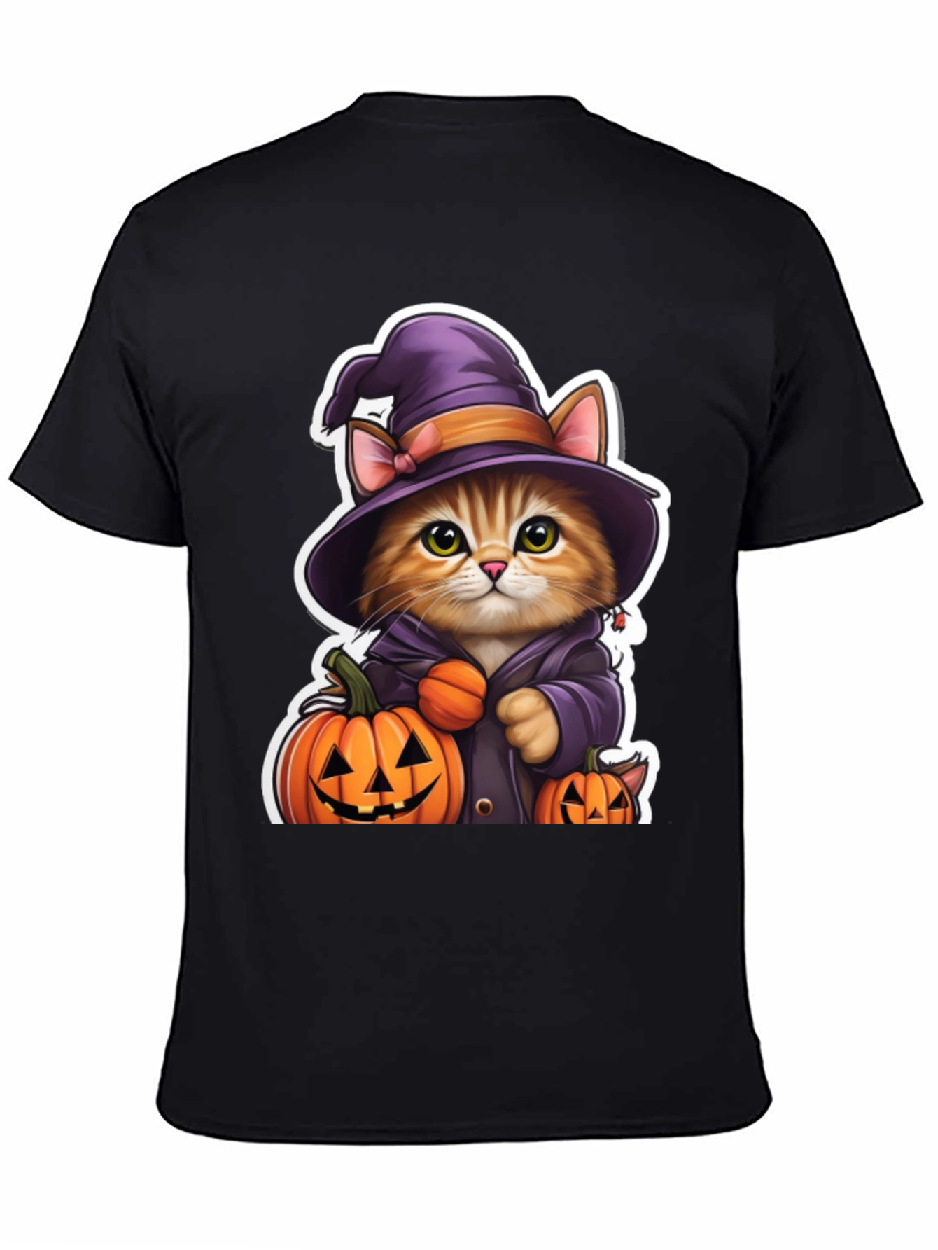 Halloween Cat Witch T-Shirt