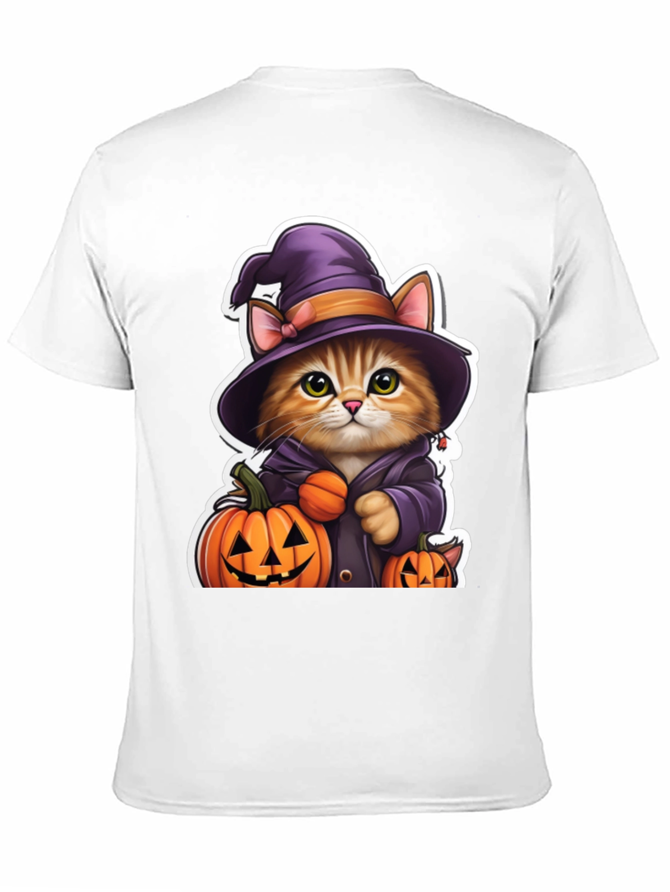 Halloween Cat Witch T-Shirt