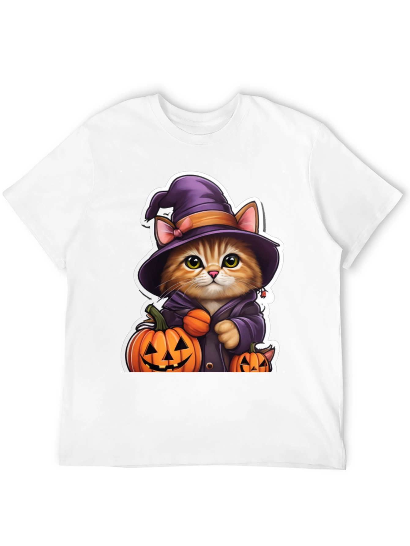Halloween Cat Witch T-Shirt