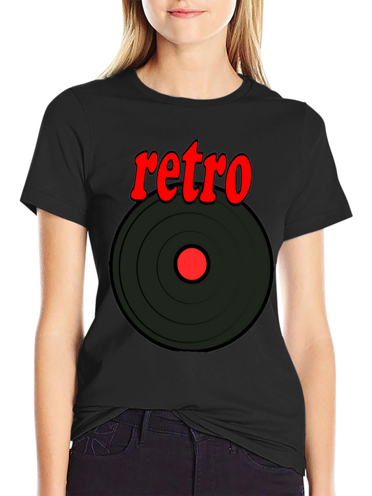 Retro Vinyl Record Graphic T-Shirt